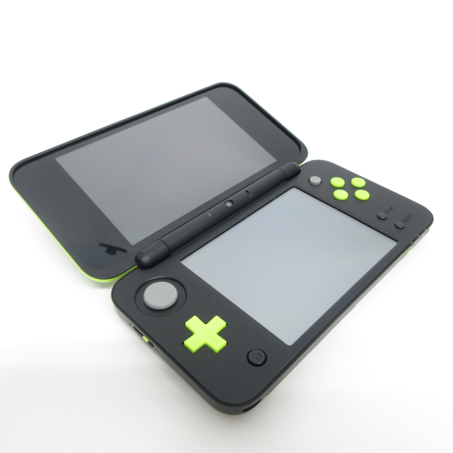 【Very Good】Nintendo New 2DS LL XL Black x Lime Console ONLY Japan Ver. #DEN/08/0