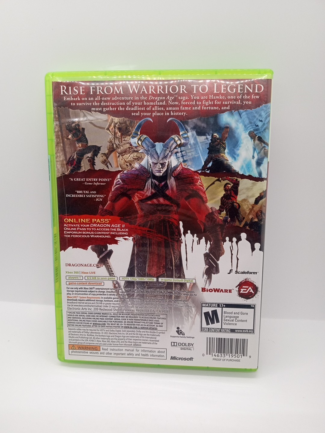 Dragon Age II 2 – Microsoft Xbox 360 – BRAND NEW READ