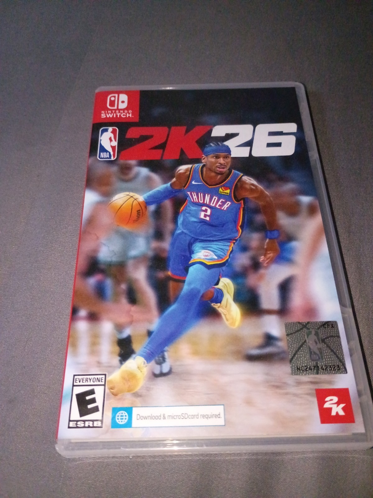 2K NBA 2K26 Replacement Game Case for Nintendo Switch DVD Keep Case(NO GAME)