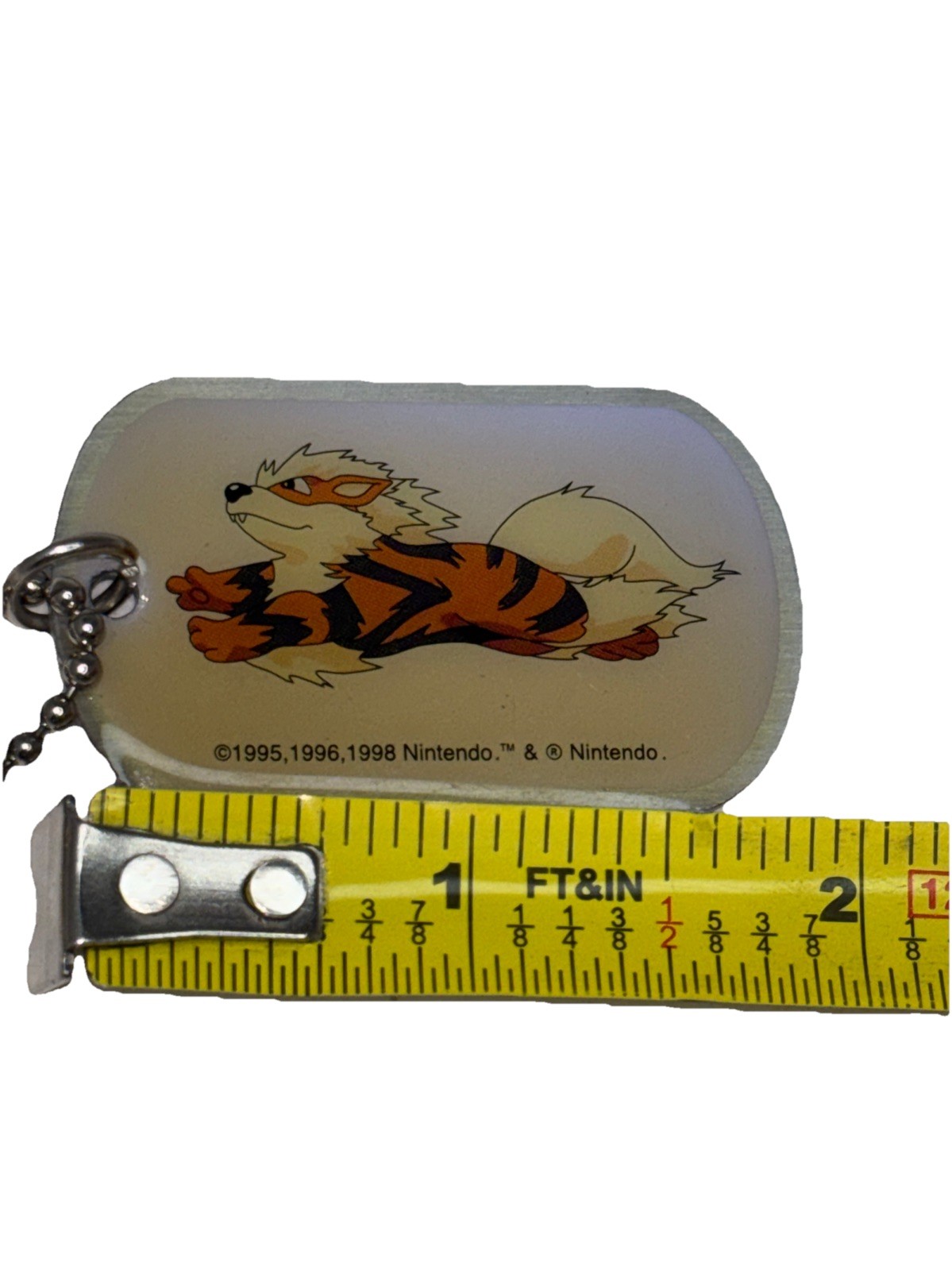 Pokemon Arcanine Dog Tag 28” Ball Chain