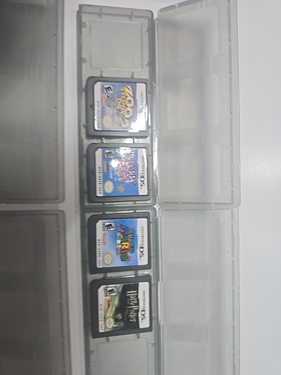 Nintendo NTR001 Nintendo DS Blue Console With 10 Games Tested And Working AS IS
