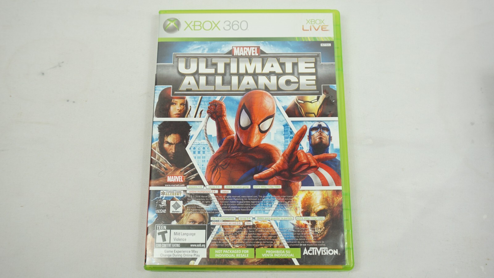 Marvel Ultimate Alliance Xbox 360 CIB & Forza Motorsport 2 Complete w/ Manual F