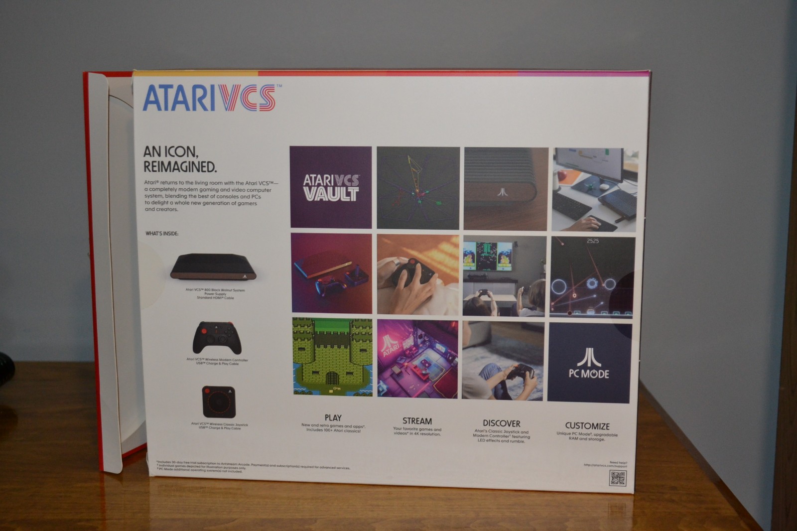 Atari VCS 800 Home Console 32GB – Black Walnut Bundle, Upgraded RAM and Thermals