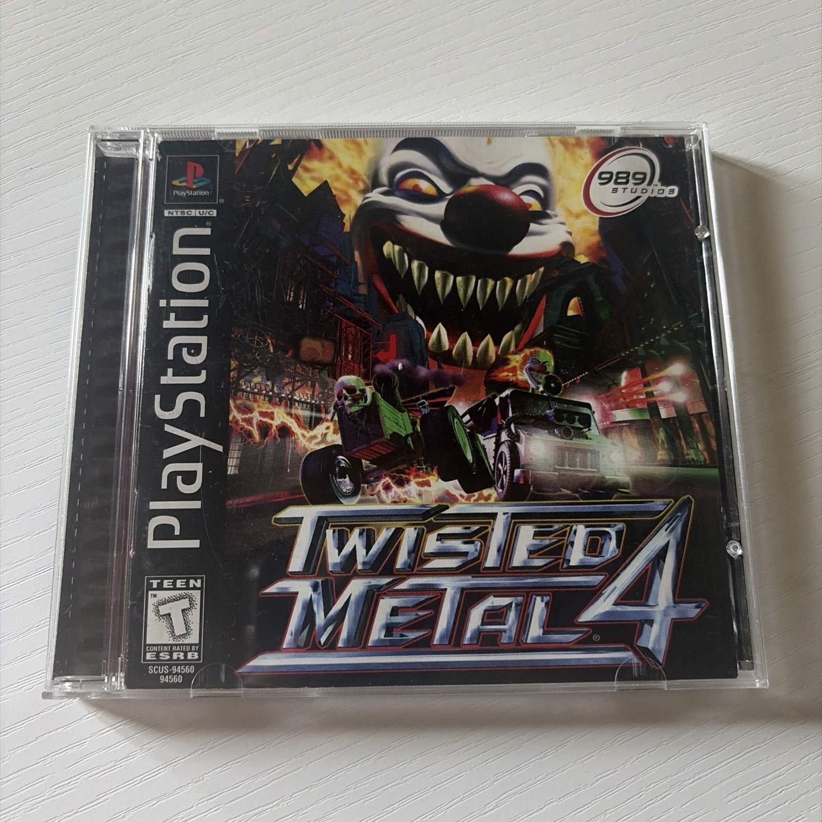Twisted Metal 4 Black Label PlayStation 1 Case and Manual Only