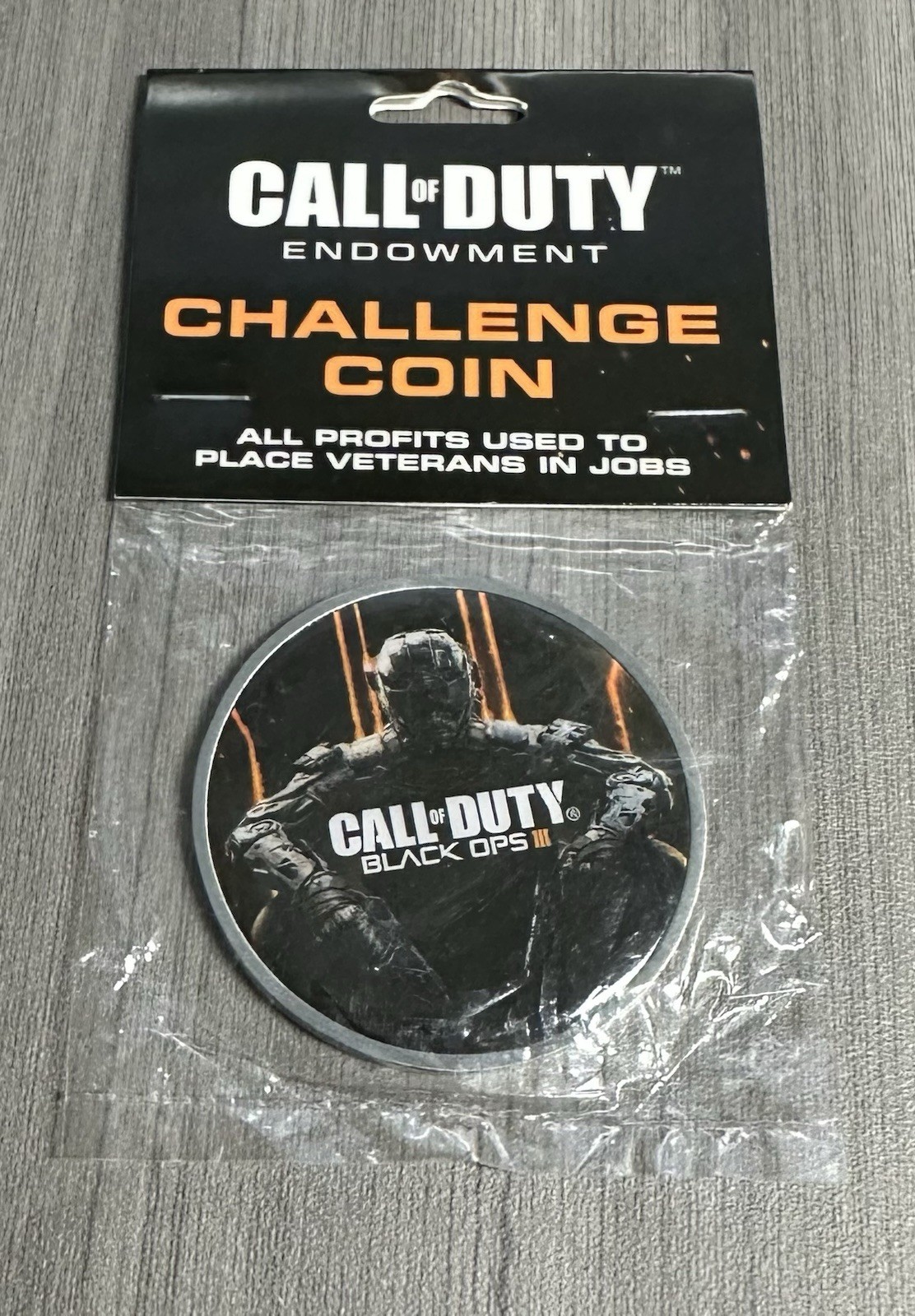 Call of Duty Endowment Challenge Coin Black Ops III *Gamestop Exclusive* *NEW*