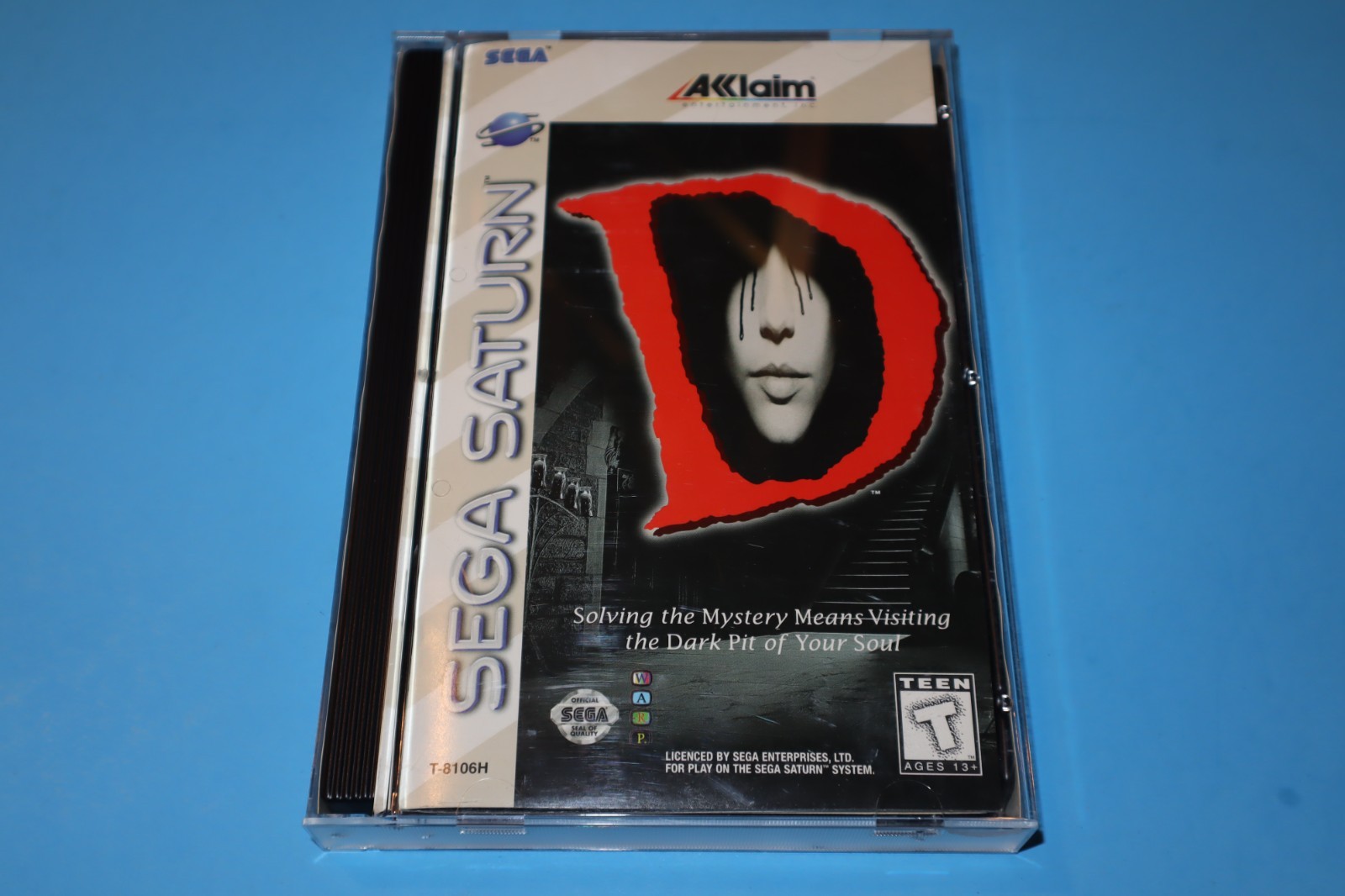 D FOR SEGA SATURN COMPLETE & TESTED WITH REGISTRATION CARD!