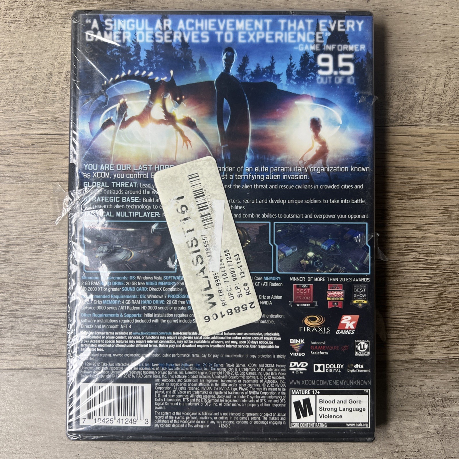 XCOM: Enemy Unknown – PC – With Story Book and Poster – Untested