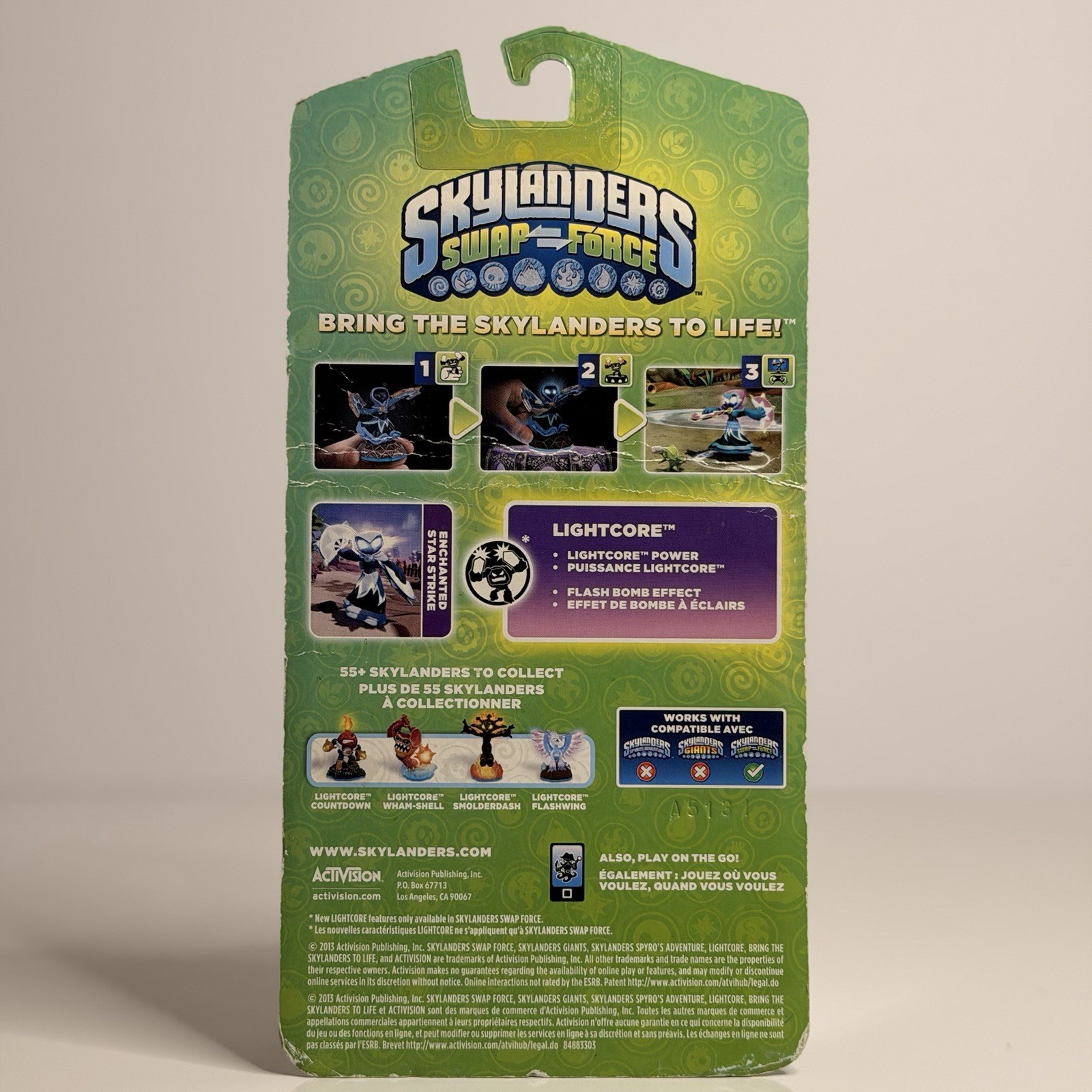 NEW Skylanders Swap Force Lightcore Enchanted Star Strike ⚠️WALMART EXCLUSIVE