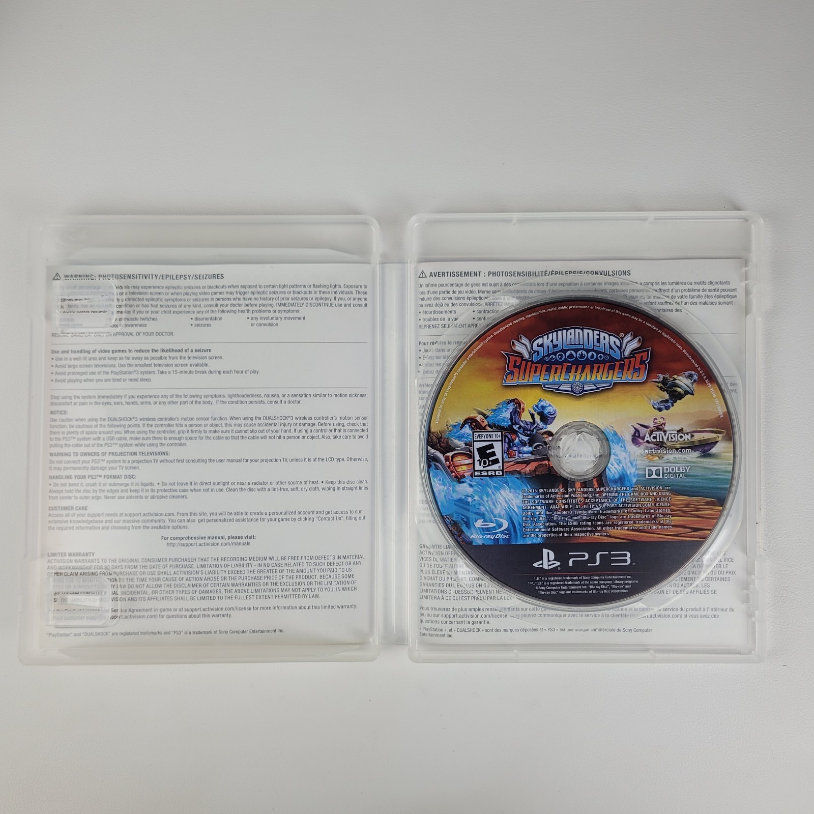 Activision Skylanders SuperChargers Starter Pack Portal Stealth Elf PS3 w/Poster