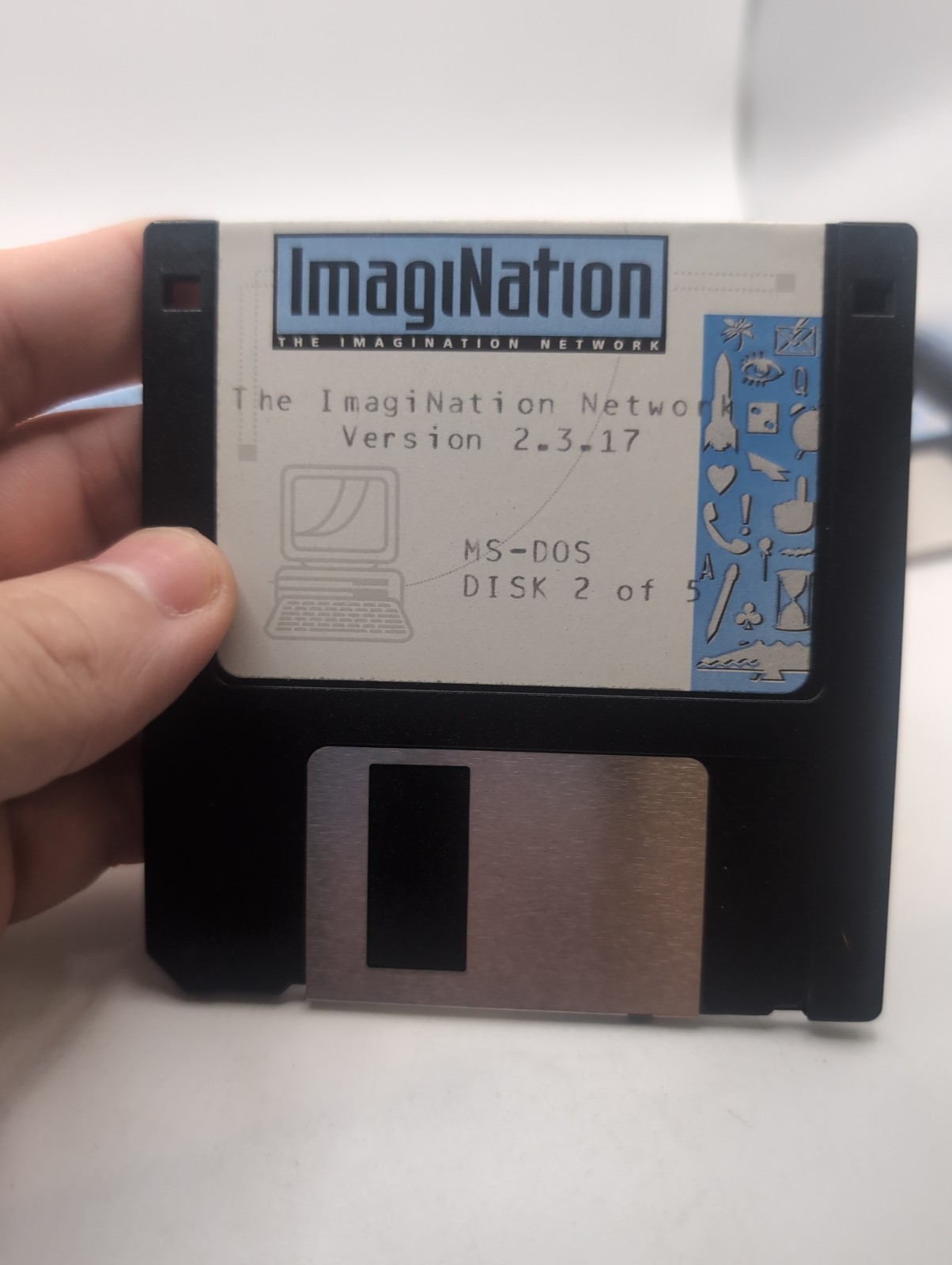 The Sierra Network ImagiNation Version 2.3 MS-DOS PC 3.5″ HD Disc