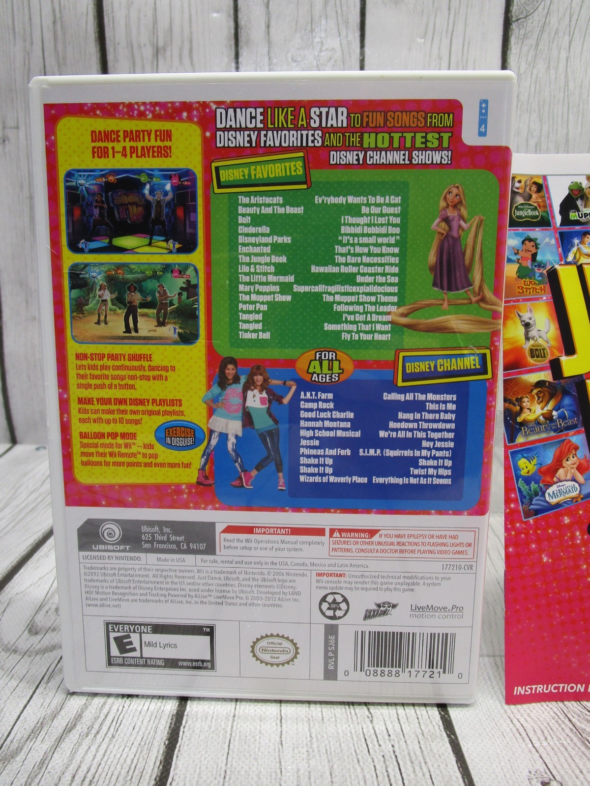 Just Dance: Disney Party (Nintendo Wii, 2012) CIB Complete – Tested & Working