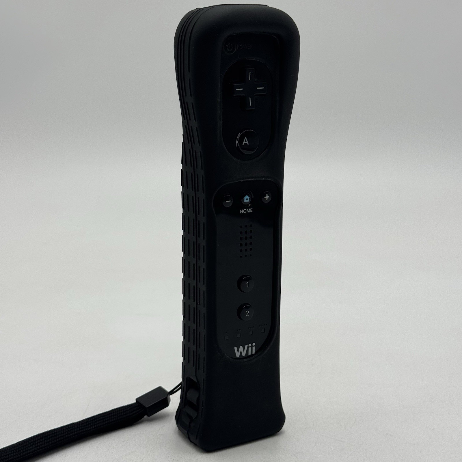Nintendo Wii Motion Plus Remote W/ Sleeve Controller Black RVL-036 OEM •Tested
