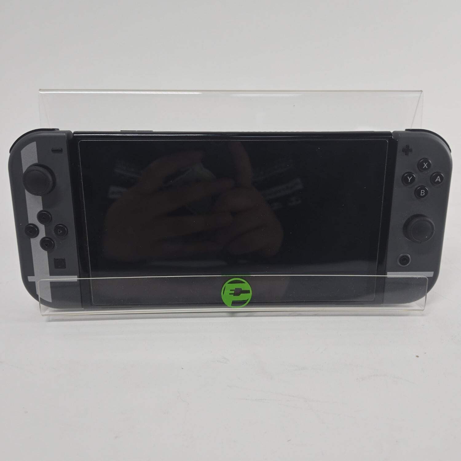 Nintendo Switch OLED Console Gaming System HEG-001 Gray with Super Smash JoyCons