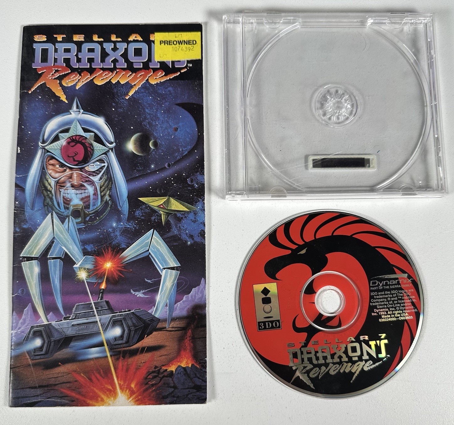3DO – Stellar 7 Draxon’s Revenge Disc & Manual ONLY – *TESTED* – FAST SHIPPING