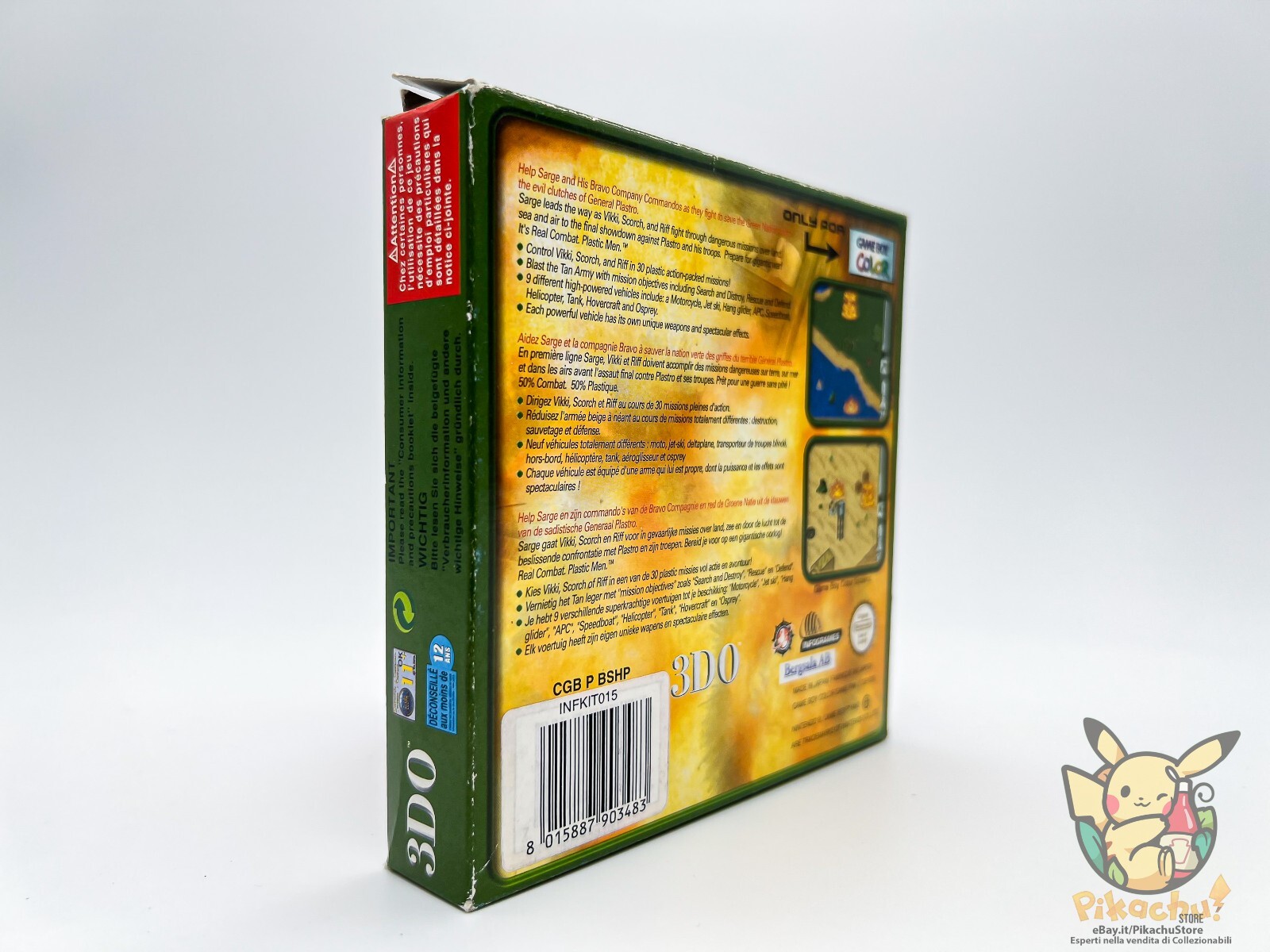 Army Men Sarge’s Heroes 2 🇪🇺 MULTI 🔥 Complete Game Boy Color 🎁 Gift Idea