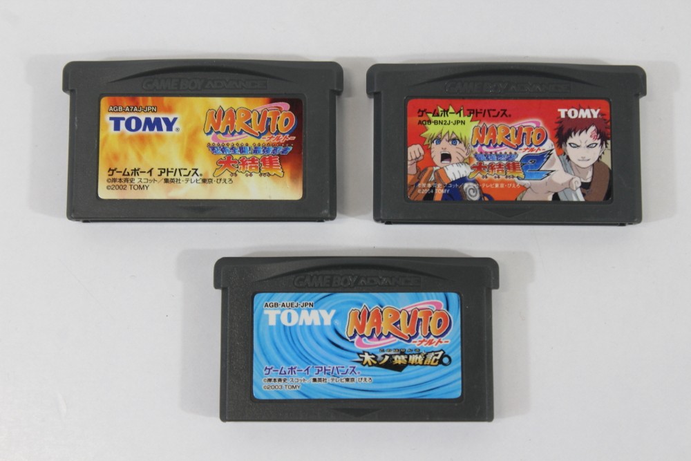 Lot of 3 Naruto Ninja Council 1+2 Nintendo Gameboy Advance GBA JP OEM Japan