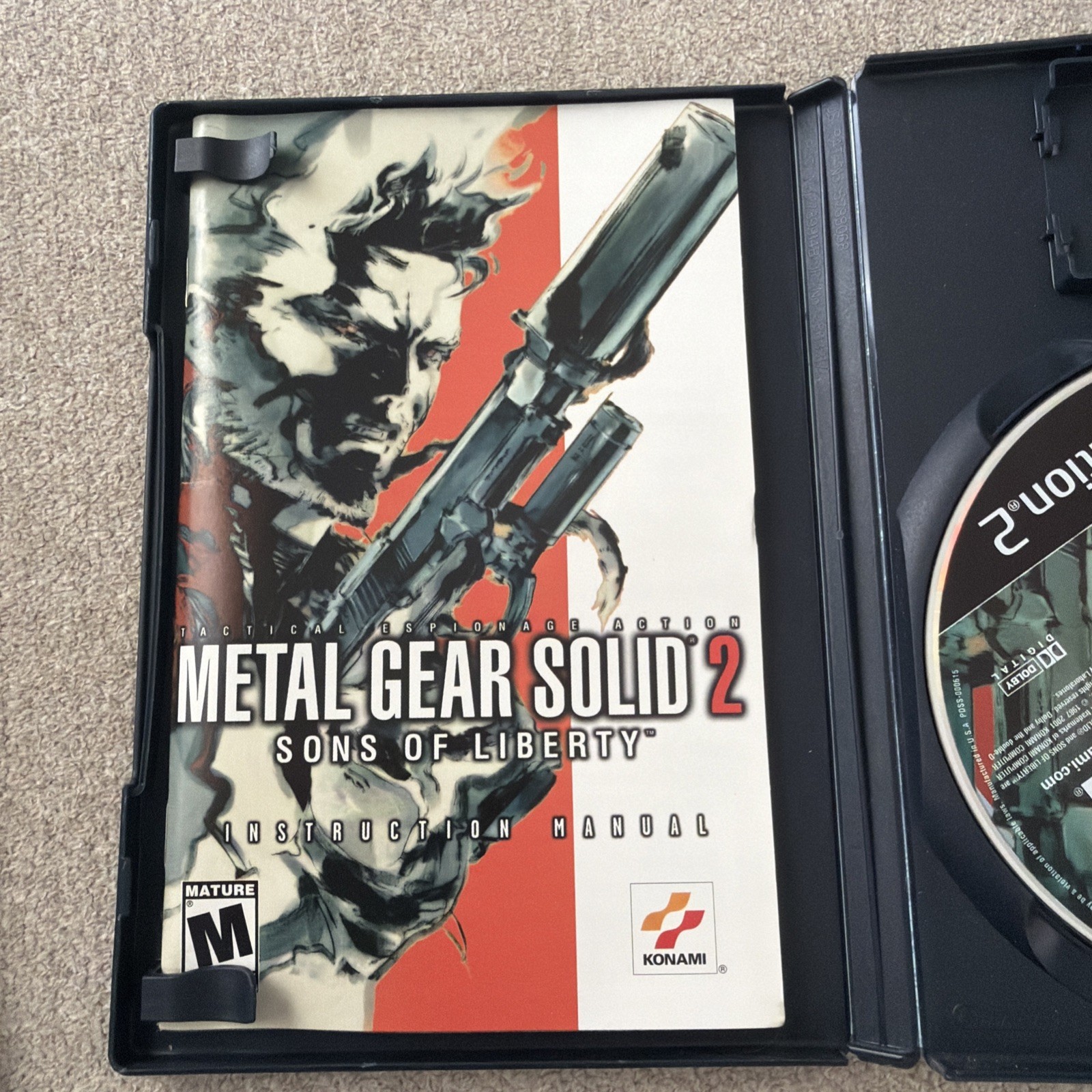 Metal Gear Solid 2: Sons of Liberty PlayStation 2 PS2 Complete CIB Tested Nice!