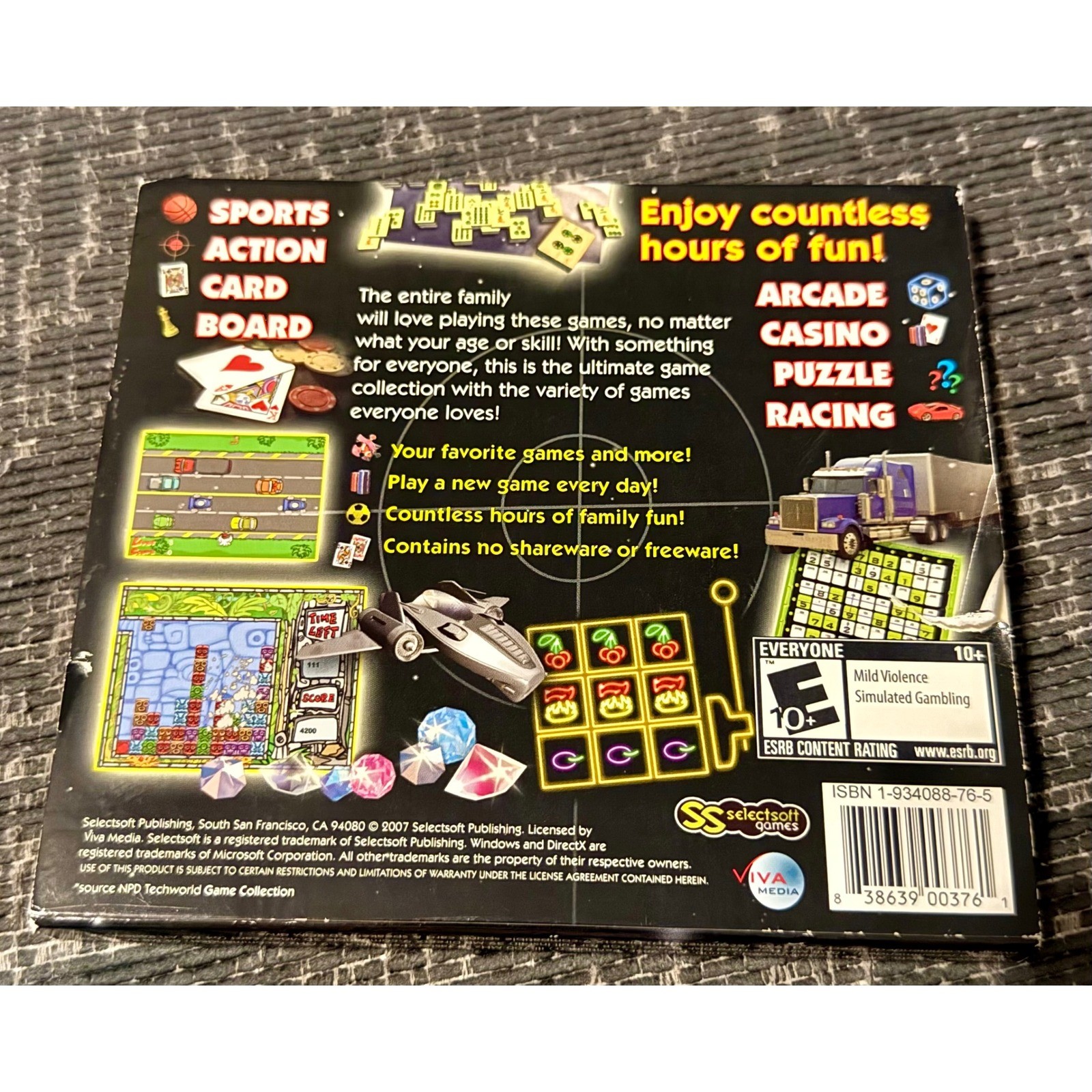 Viva Media 15,000 Games PC CD-ROM Software Excellent Multi-Genre 2007