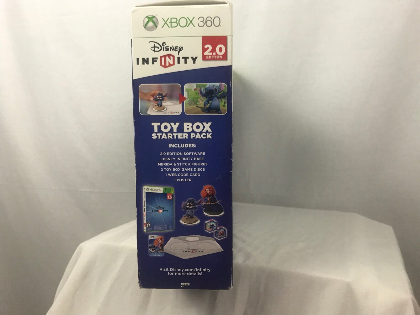 Disney Infinity 2.0 Toy Box Starter Pack XBOX 360 Brave Merida & Stitch Bundle