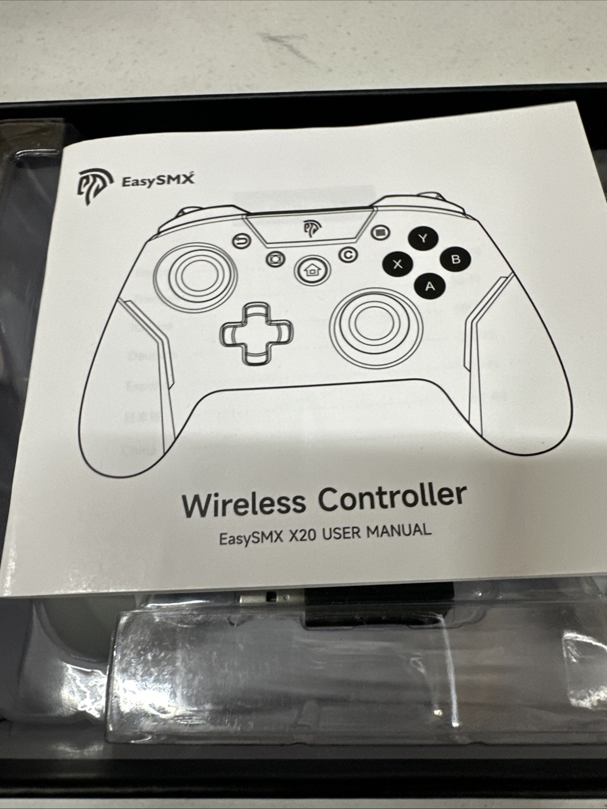 EasySMX – X20 Wireless Gaming Controller, RGB Backlit, Hall Effect Sticks, 1000H