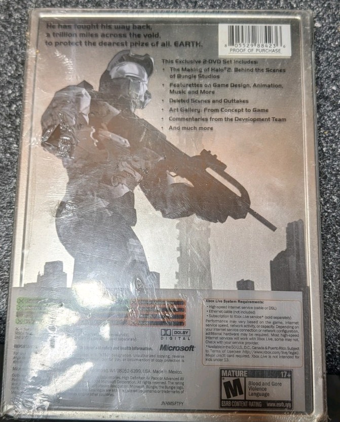Halo 2 Limited Collector’s Edition Steelbook Sealed For Xbox No rust