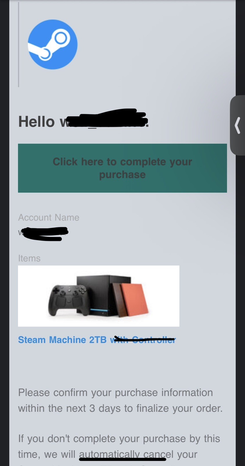 2TB Steam Machine SHIPS TODAY