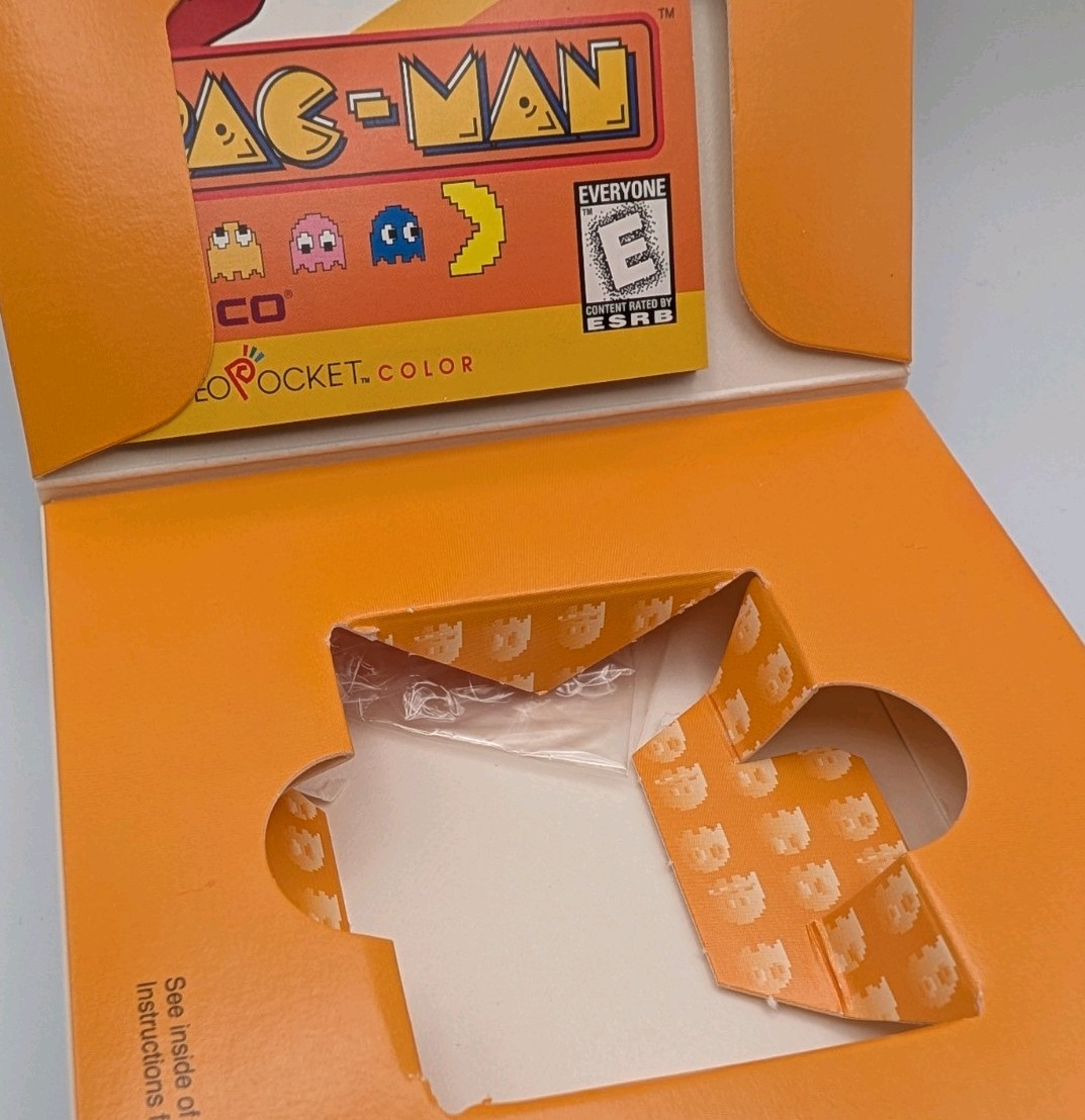 PAC-MAN [Neo Geo Pocket Color NGPC] US CIB w/Sealed 3-Ring Set, NEAR MINT TESTED