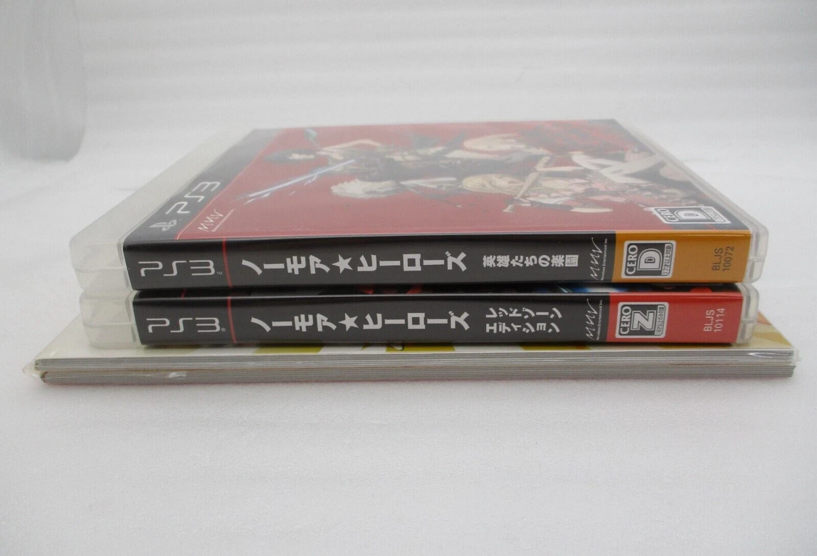 PS3 NO MORE HEROES Regular Edition & Red Zone Ver. w/ portraits Japan import