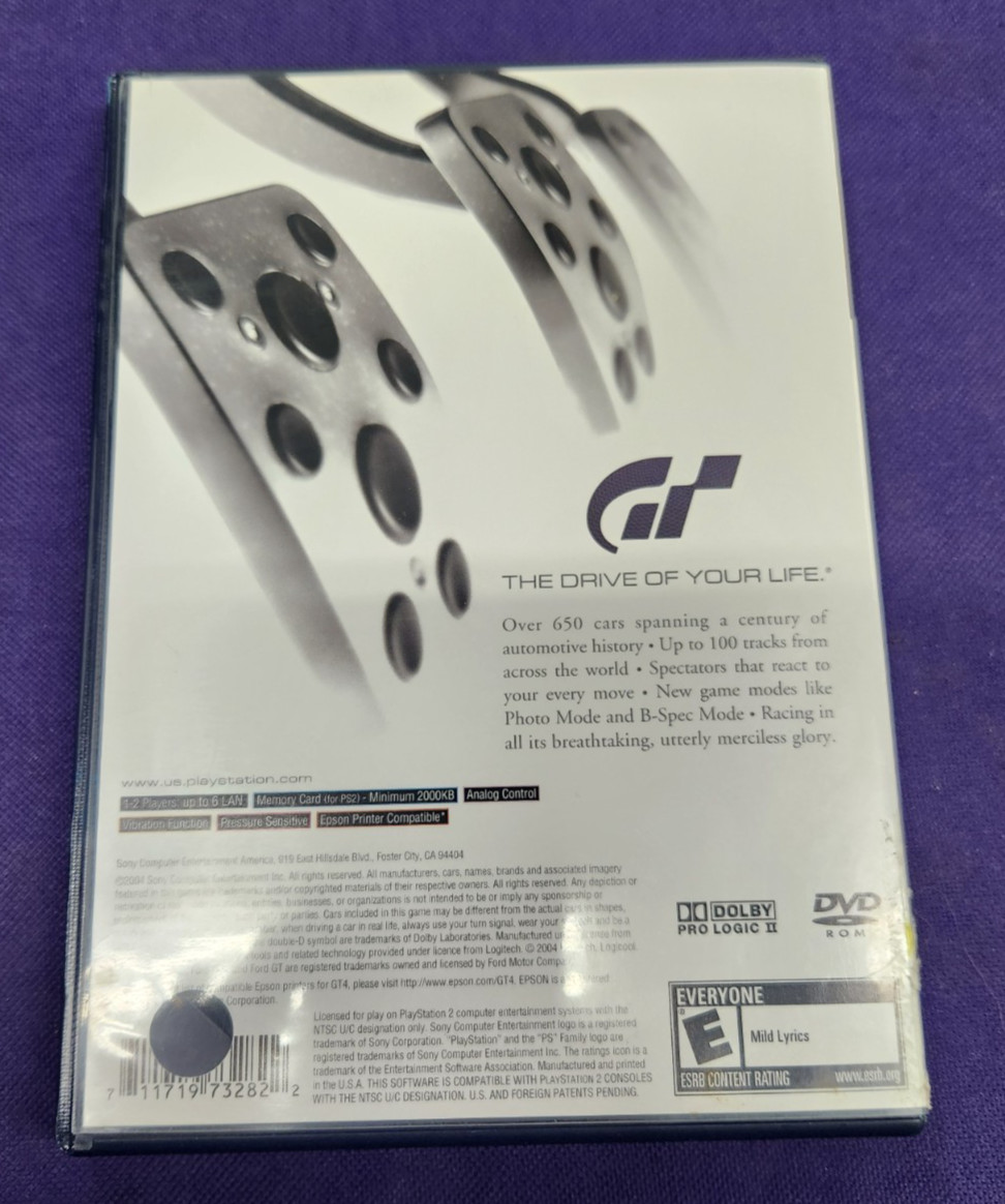 Gran Turismo 4 – Sony PlayStation 2 Used!