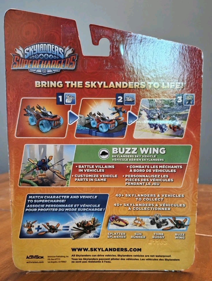 Skylanders – SuperChargers – BUZZ WING Life / Sky Vehicle NEW