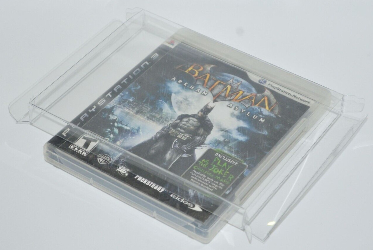 20 Plastic Protective Protectors Cases Display Boxes For Sony PlayStation 3 PS3