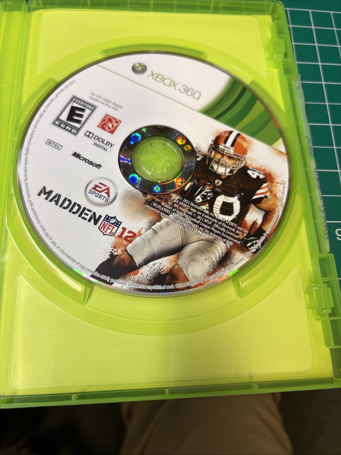 Madden NFL 12 (Microsoft Xbox 360, 2011) No Manual Untested