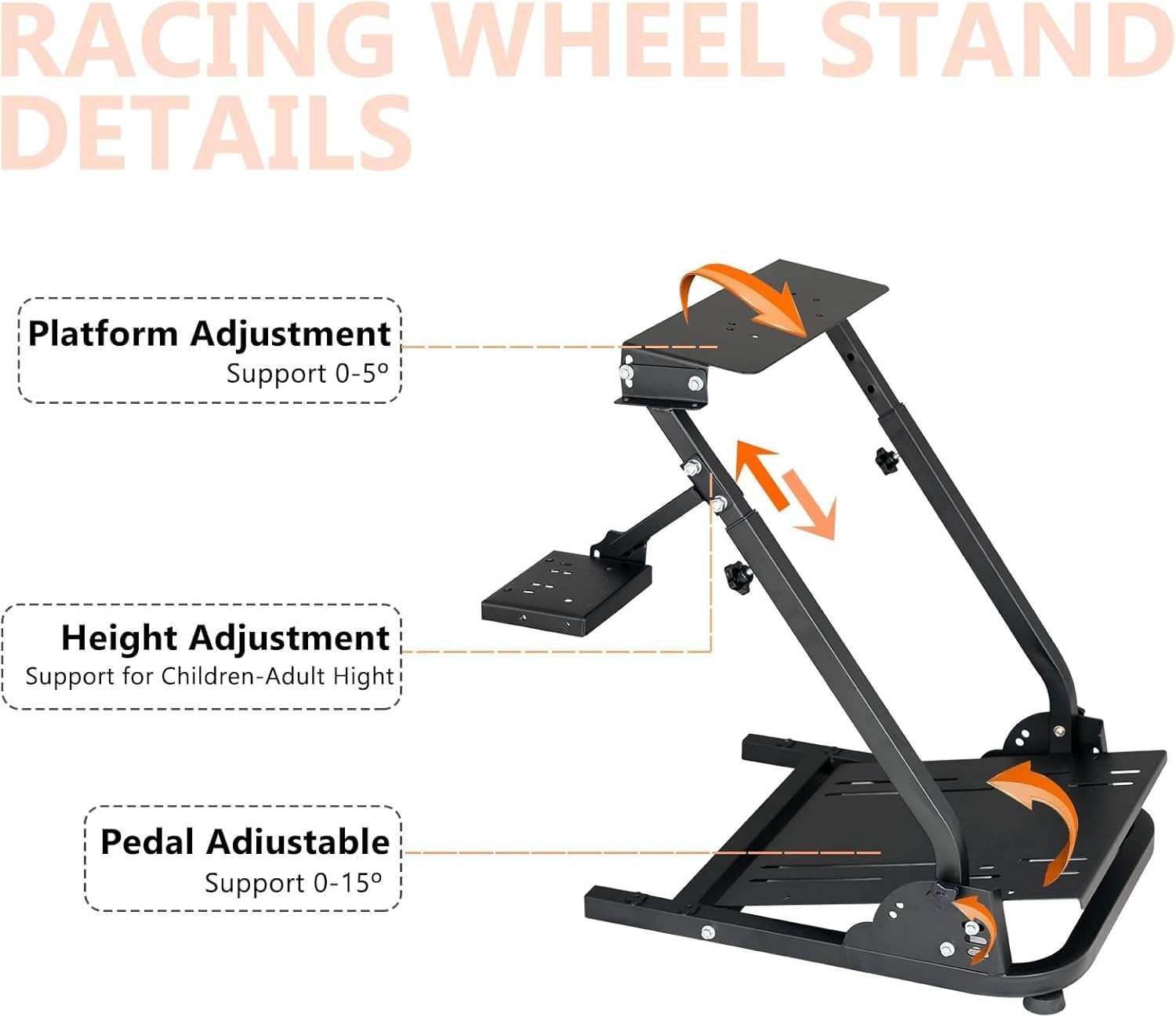Racing Simulator Cockpit Steering Wheel Stand for Logitech G25 G27 G29 G920