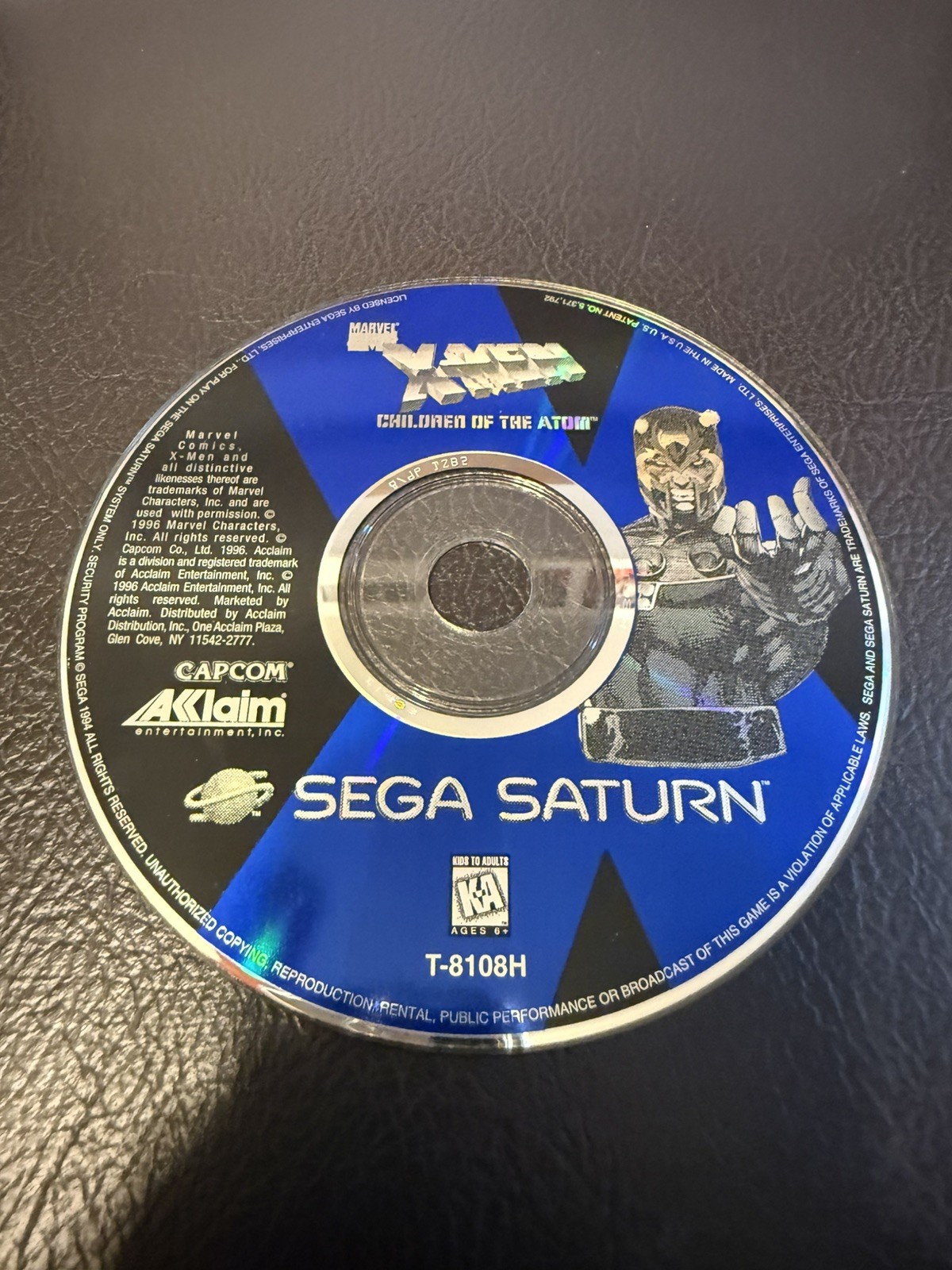 X-Men: Children of the Atom (Sega Saturn, 1996), CIB, Good Condition!