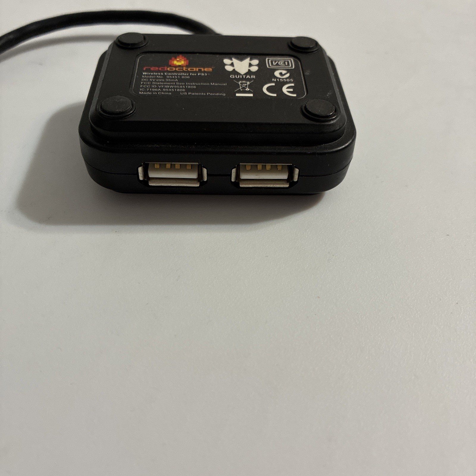 Guitar Hero World Tour PS3 Wireless Guitar Dongle RedOctane Authentic Adapter