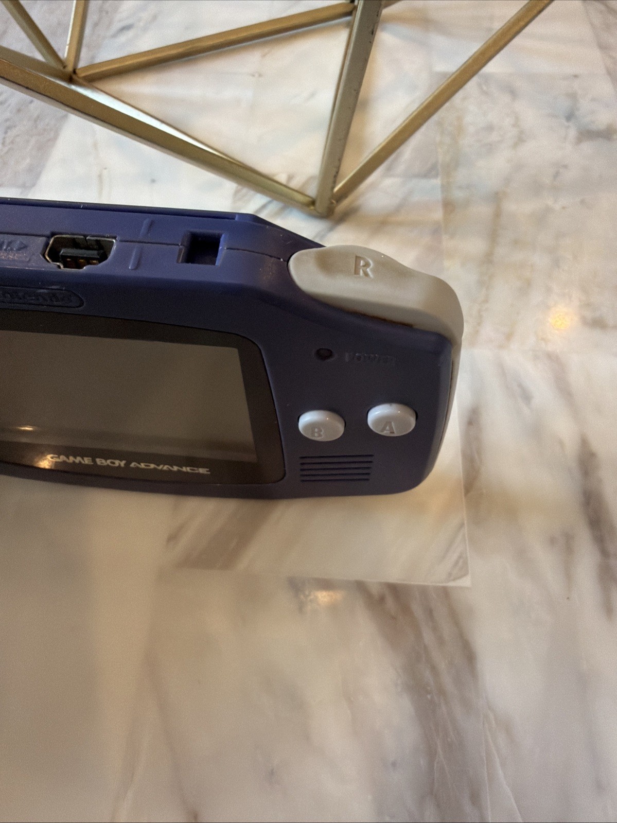 Nintendo Game Boy Advance Console (Indigo Purple AGB-001) Tested Working