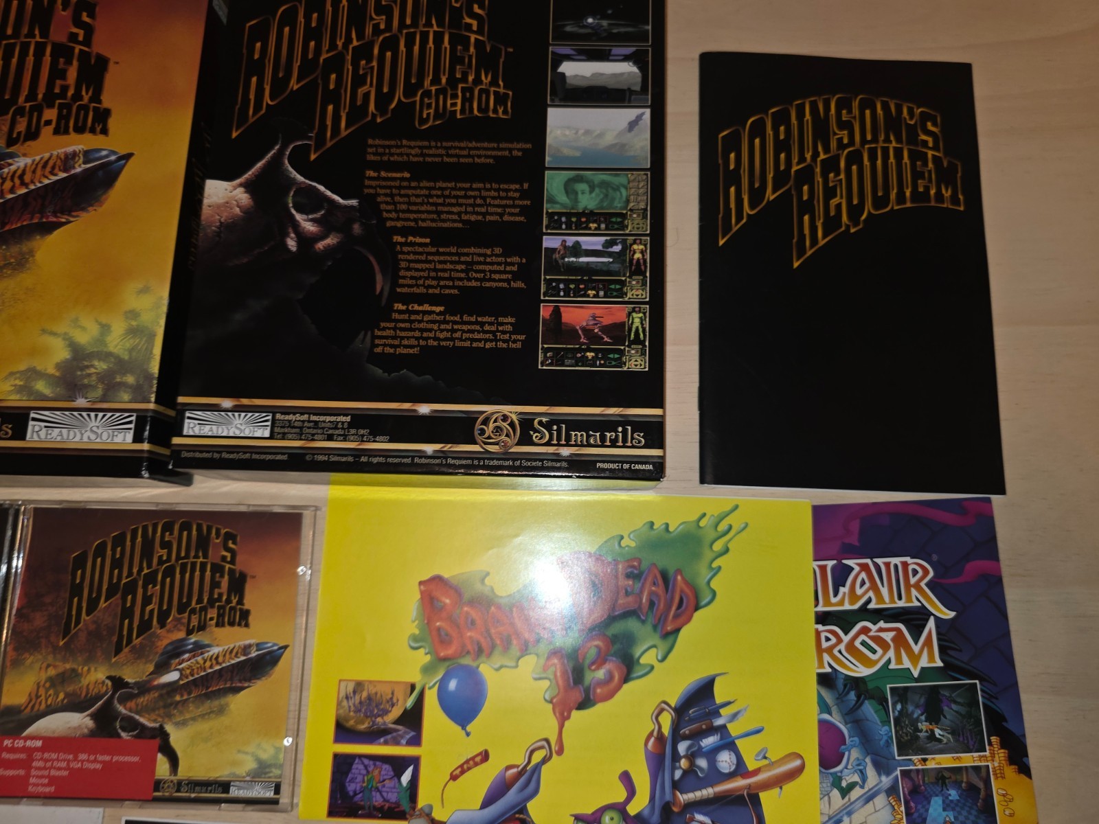 Robinson’s Requiem 1994 IBM PC Game by Silmarils on CD-ROM – CIB!
