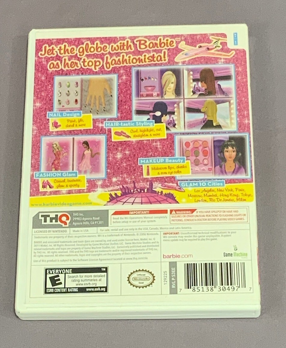 Barbie: Jet, Set & Style (Nintendo Wii, 2011)