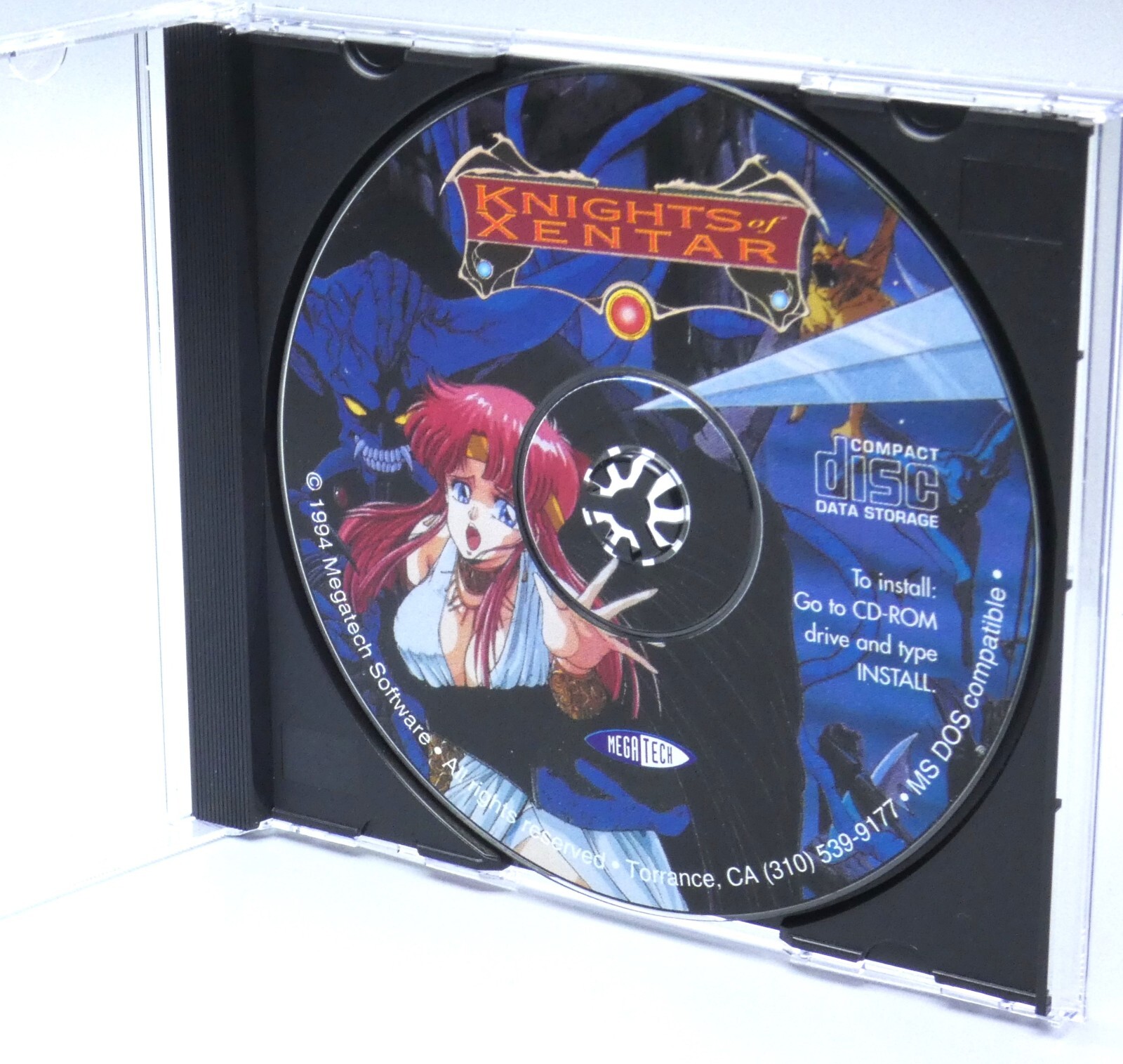 KNIGHTS OF XENTAR Scarce DOS Anime PC Game CD