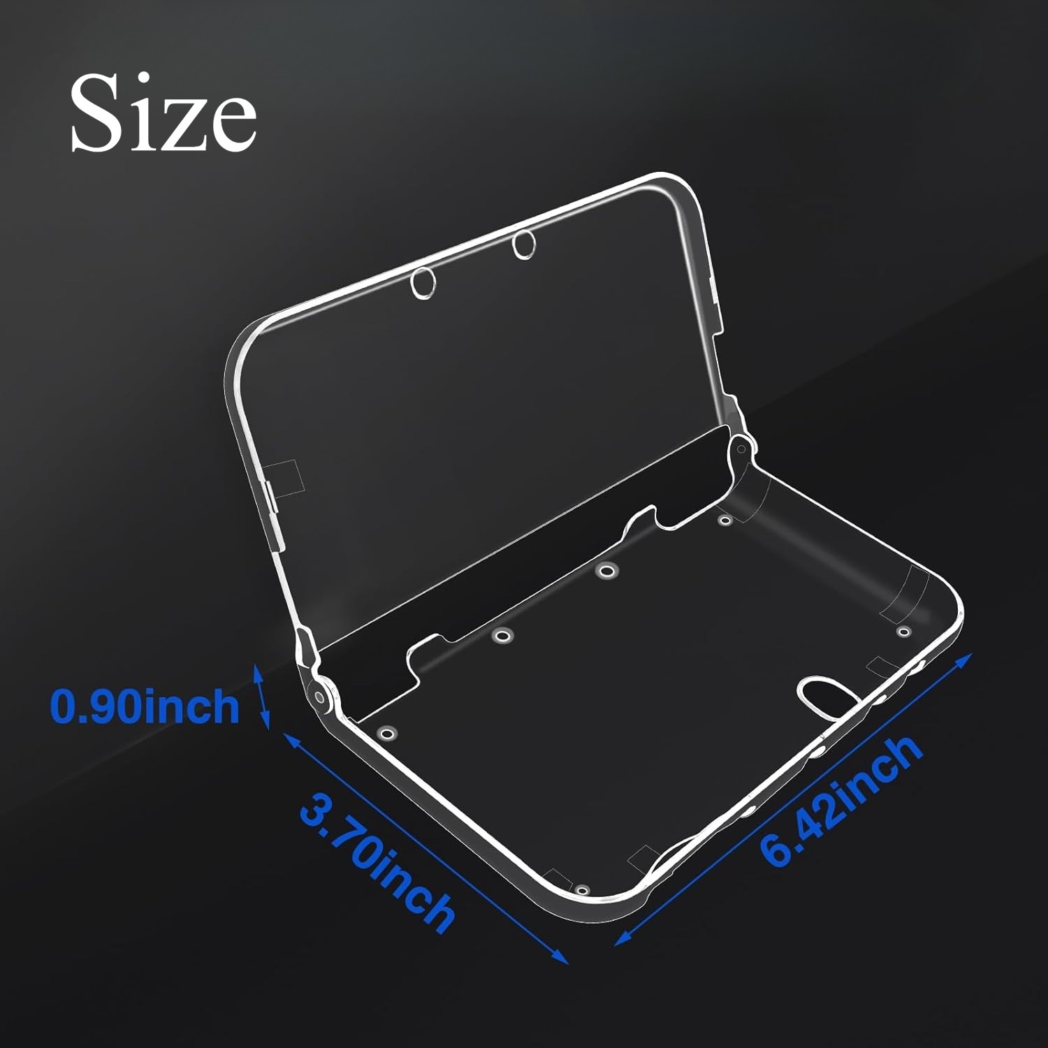 Ultra Clear Crystal Hard Shell Protective Case For New 2015 Nintendo 3DS XL/LL