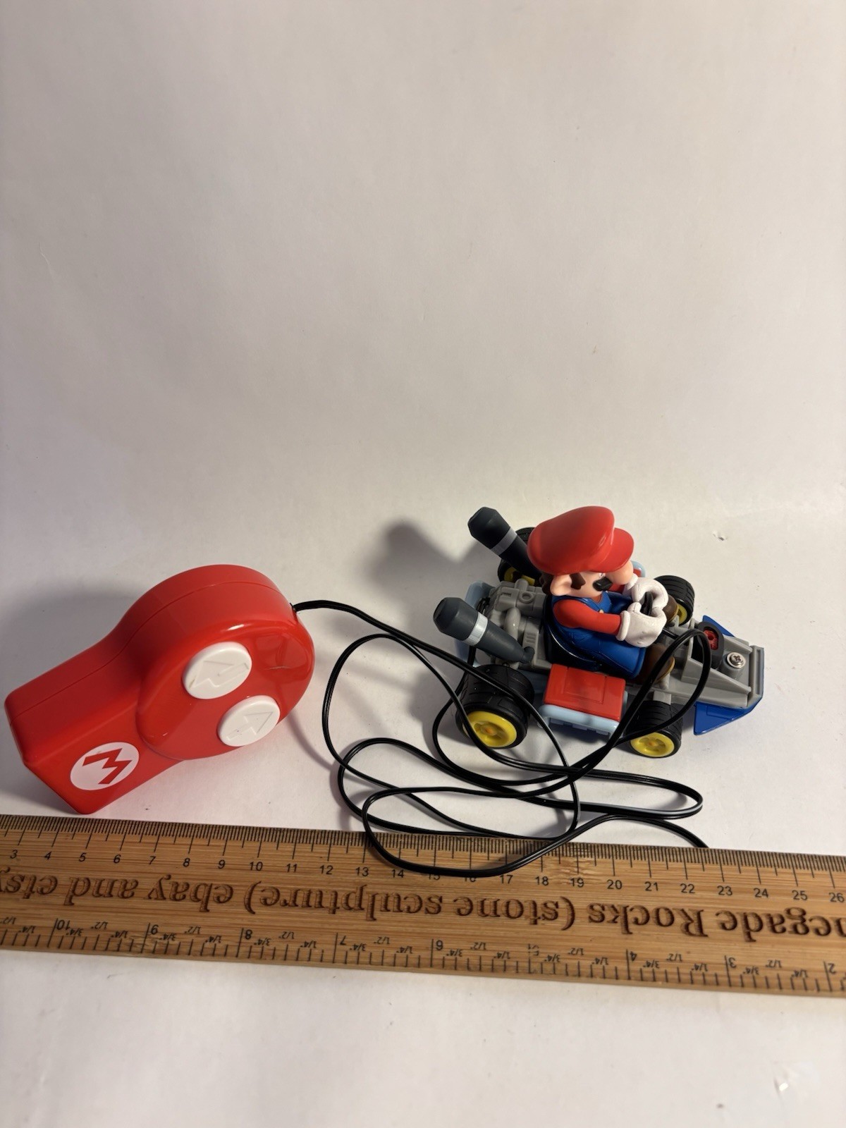 2011 Super Mario Wired 2 Button Remote Control Car ​Nintendo – Tested (no cover)