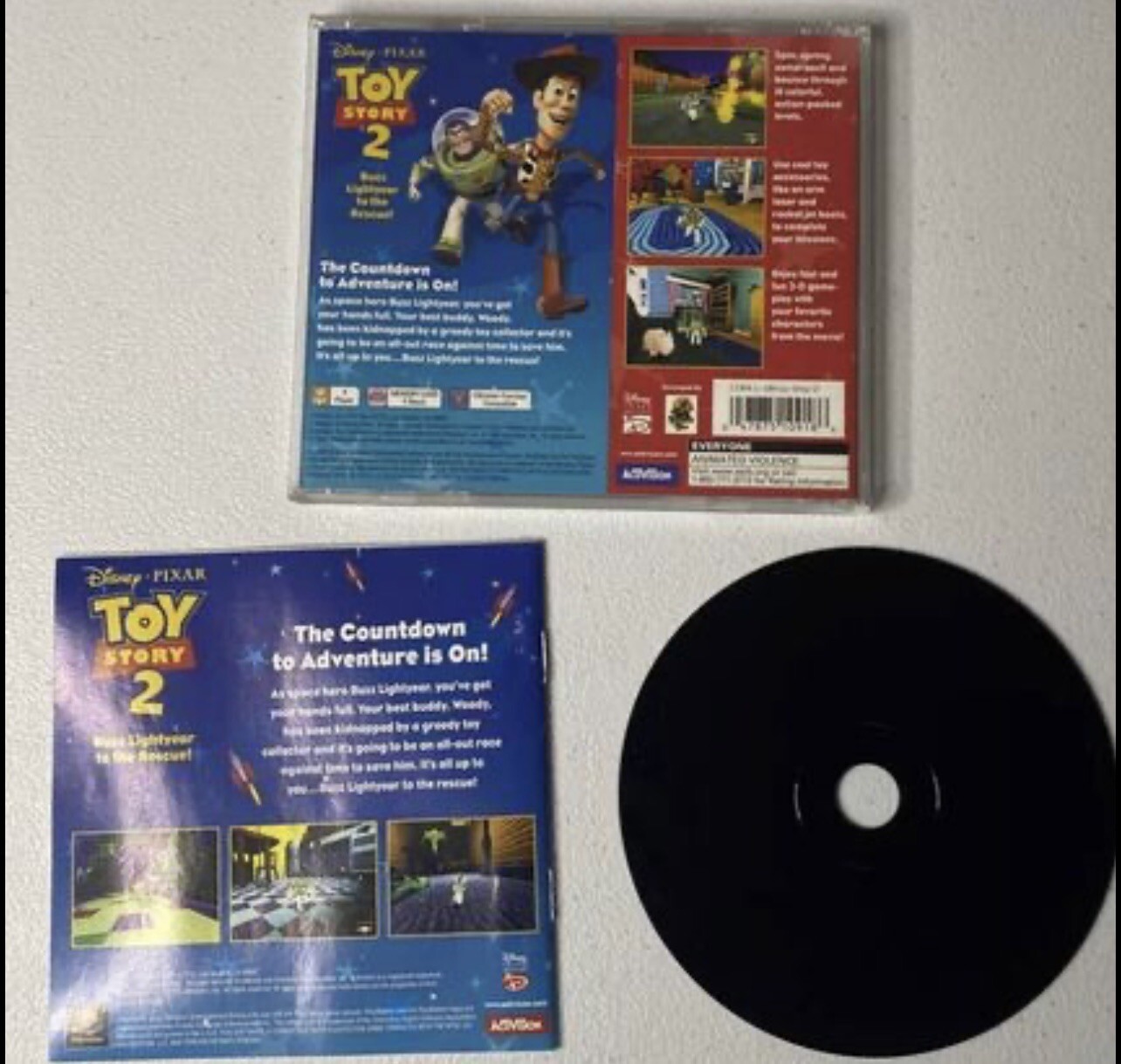 1999 SONY PLAYSTATION ACTIVISION DISNEY INTERACTIVE TOY STORY 2 GAME CIB TESTED