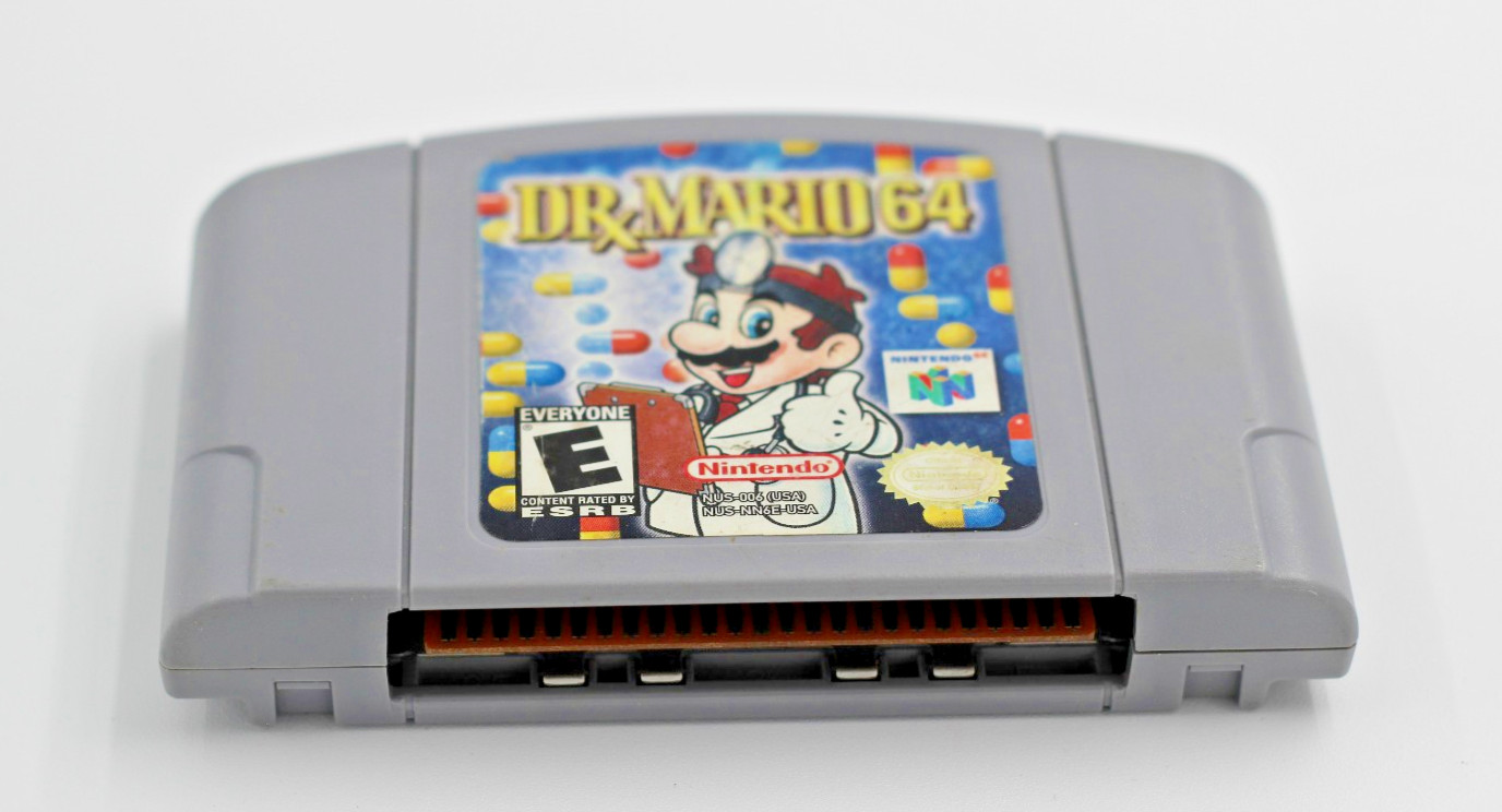 Dr. Mario 64 (Nintendo 64, 2001) Cleaned / Tested / Authentic – N64