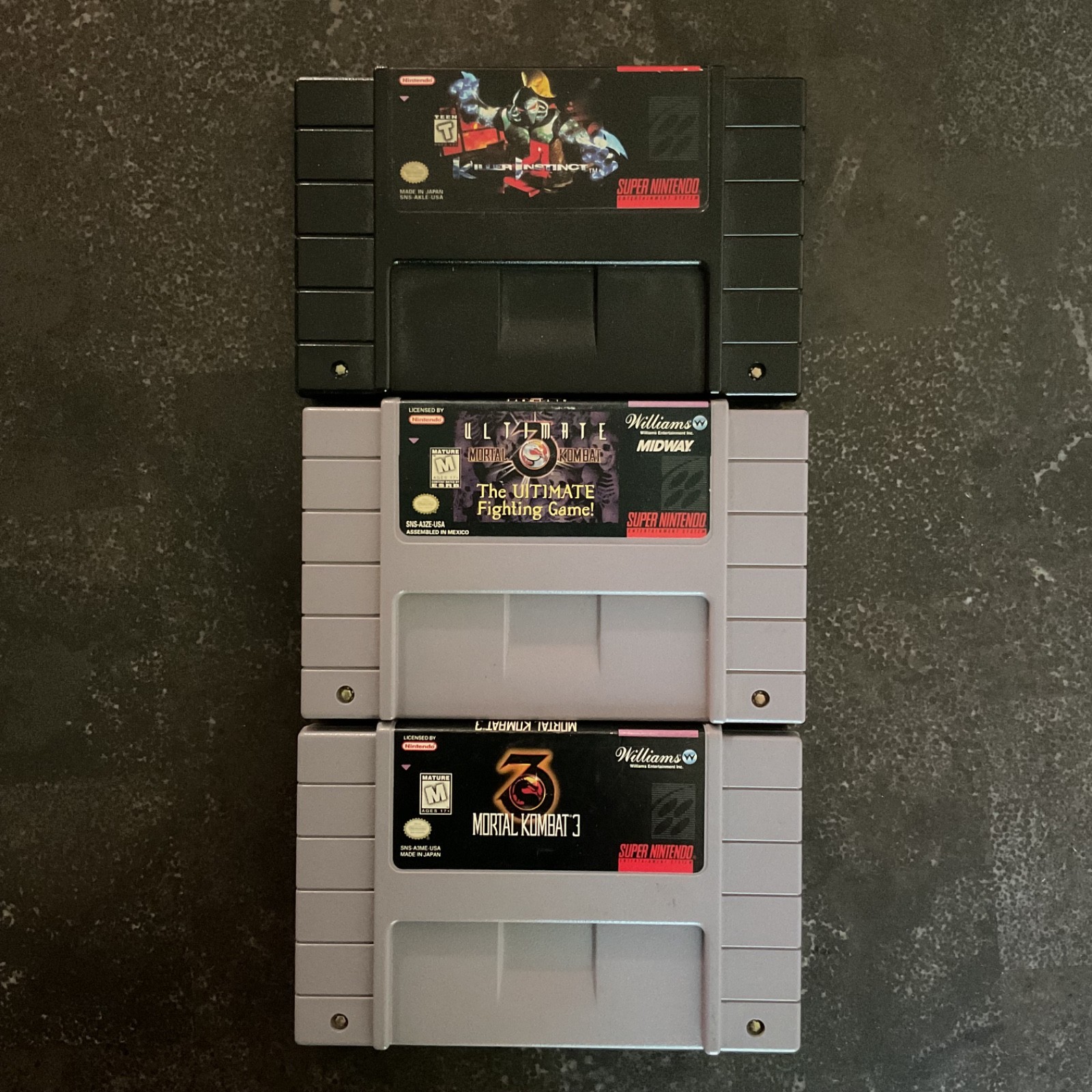 SNES Mortal Kombat 3, Ultimate Mortal Kombat, Killer Instinct Game Bundle Tested