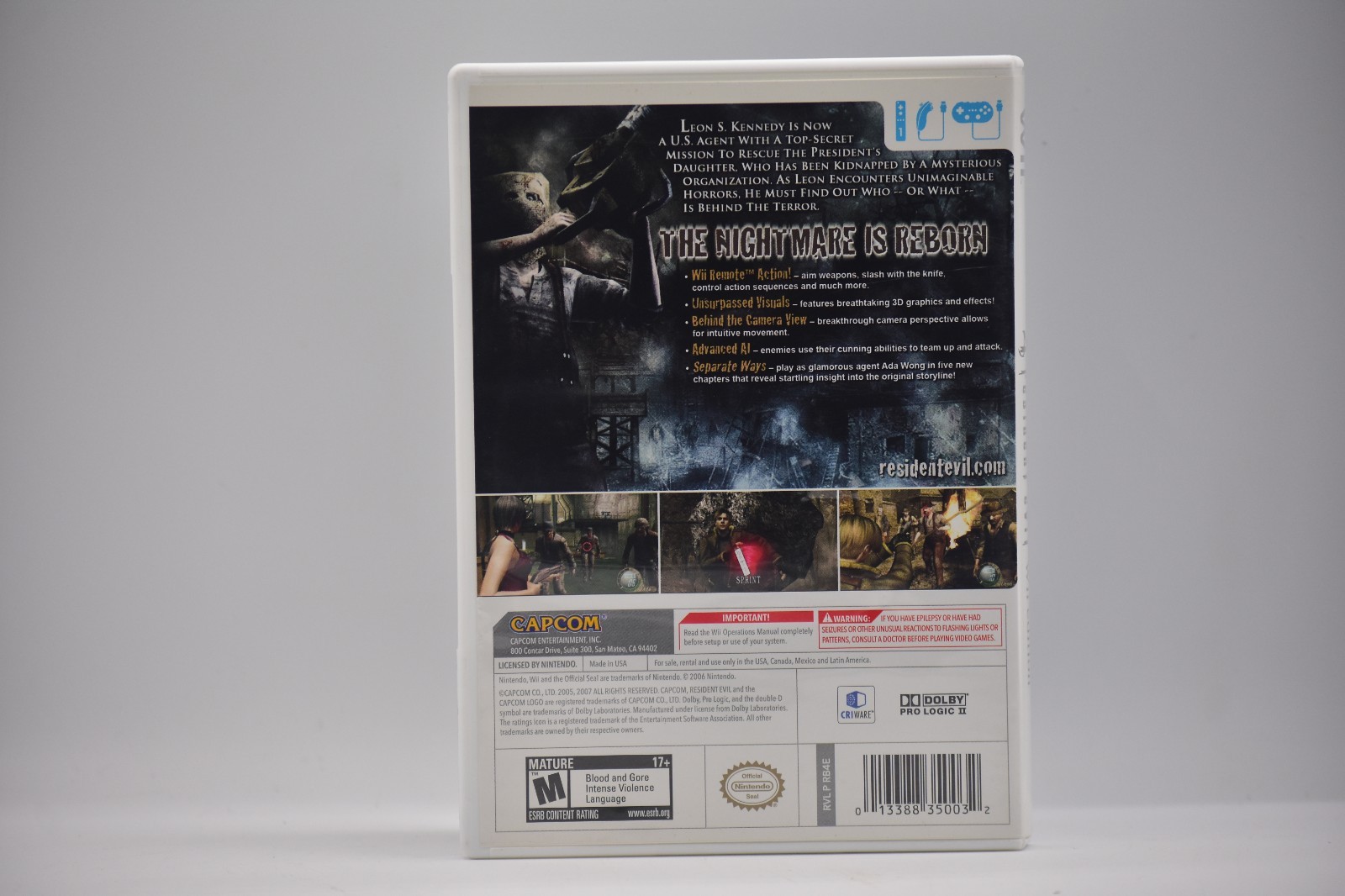 Resident Evil 4 Nintendo Wii