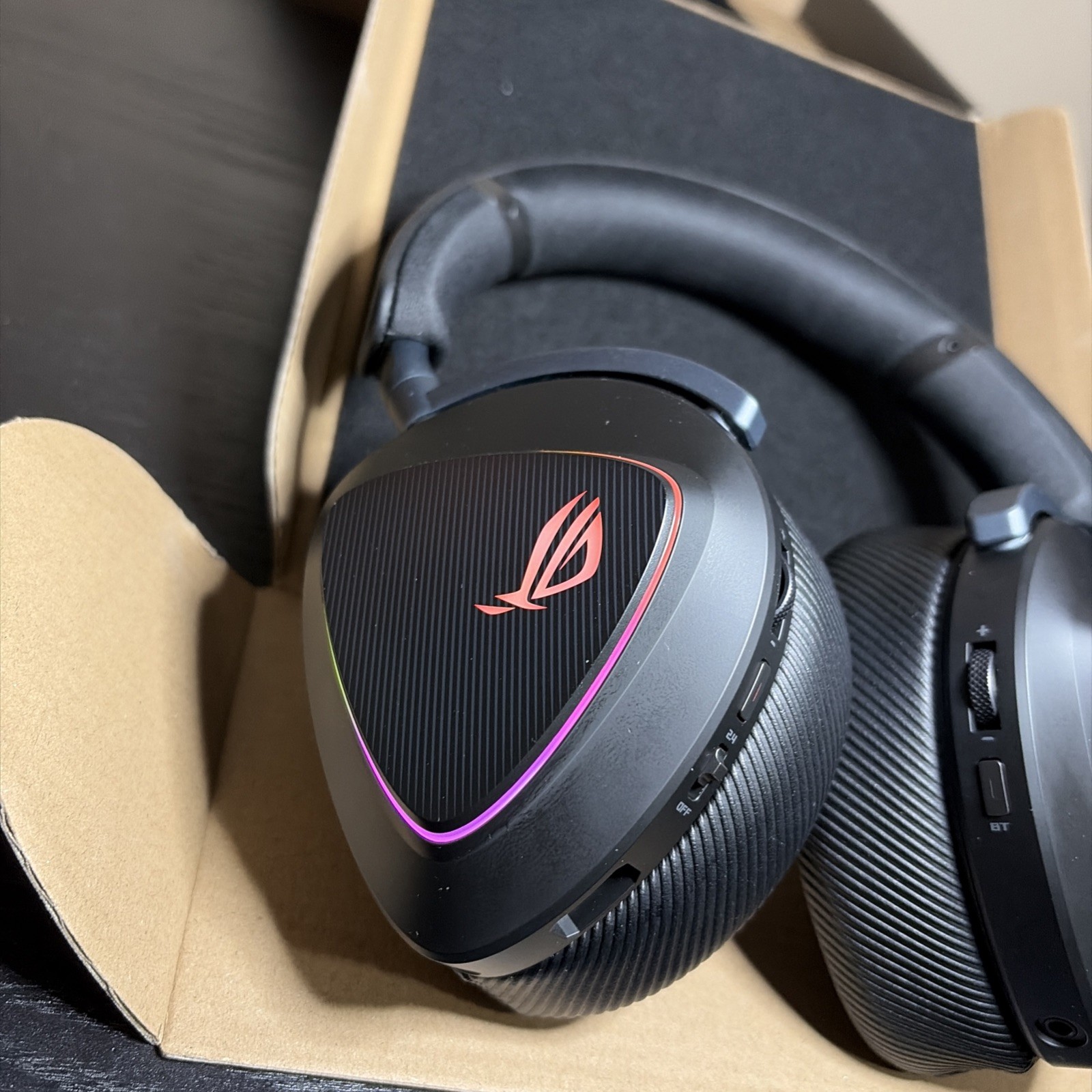 ASUS ROG Delta II Wireless Gaming Headset with Mic Tri-Mode (BT, 2.4G, 3.5mm)