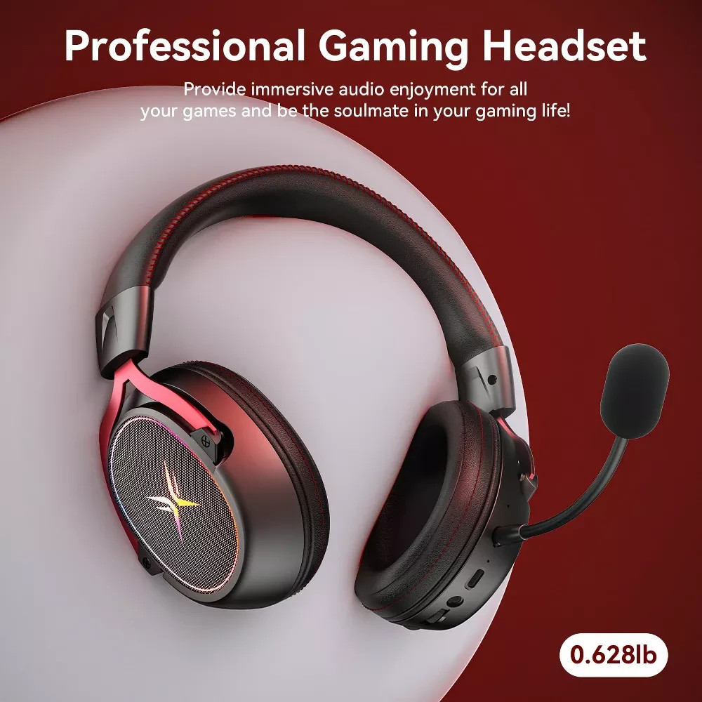TAGRY K3 2.4GHz Wireless Gaming Headsets 7.1 Surround Sound Bluetooth Headphones