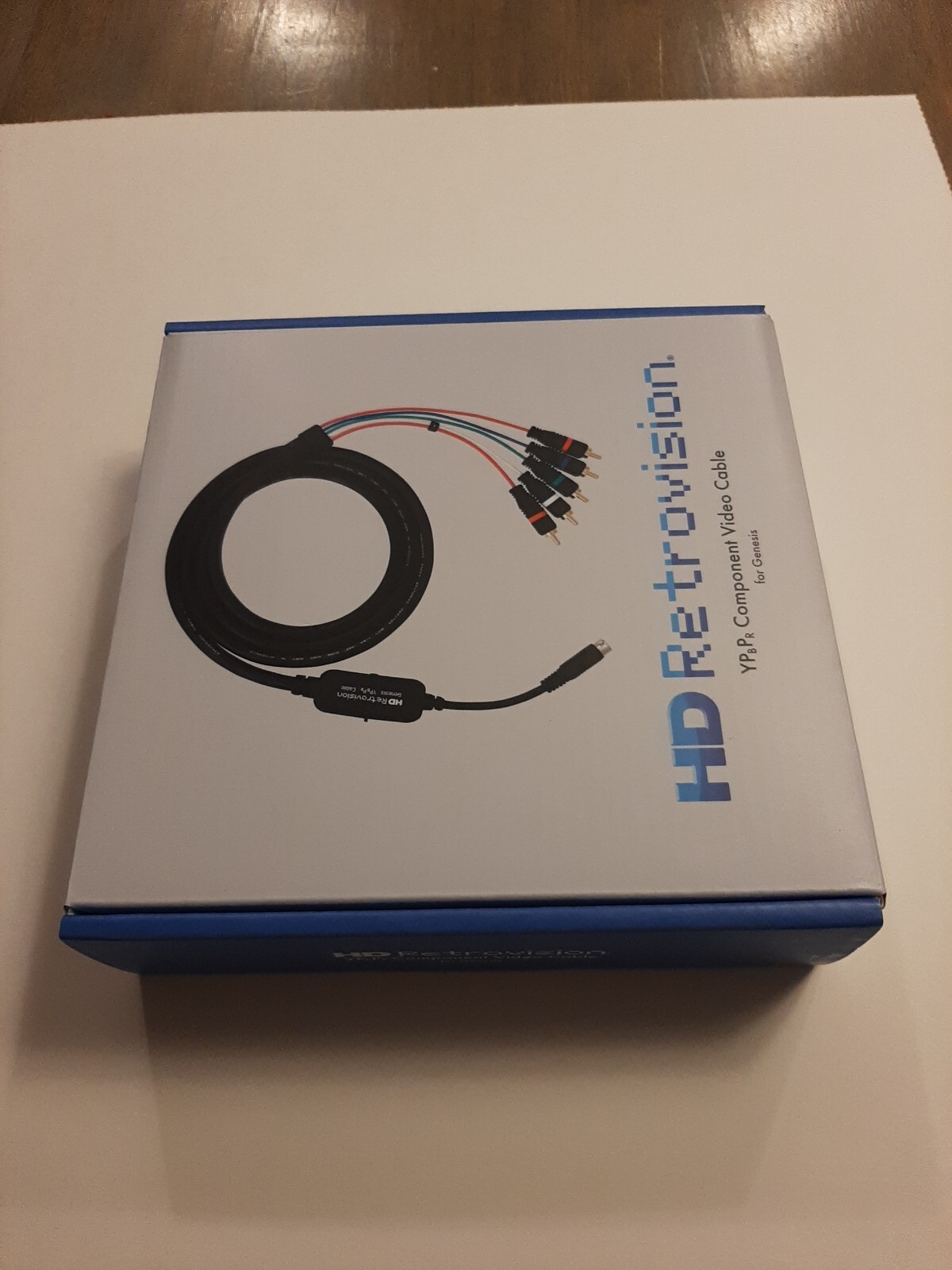 HD Retrovision Genesis Component/YPbPr Cables w/ Model 1 Adapter, New, Sealed