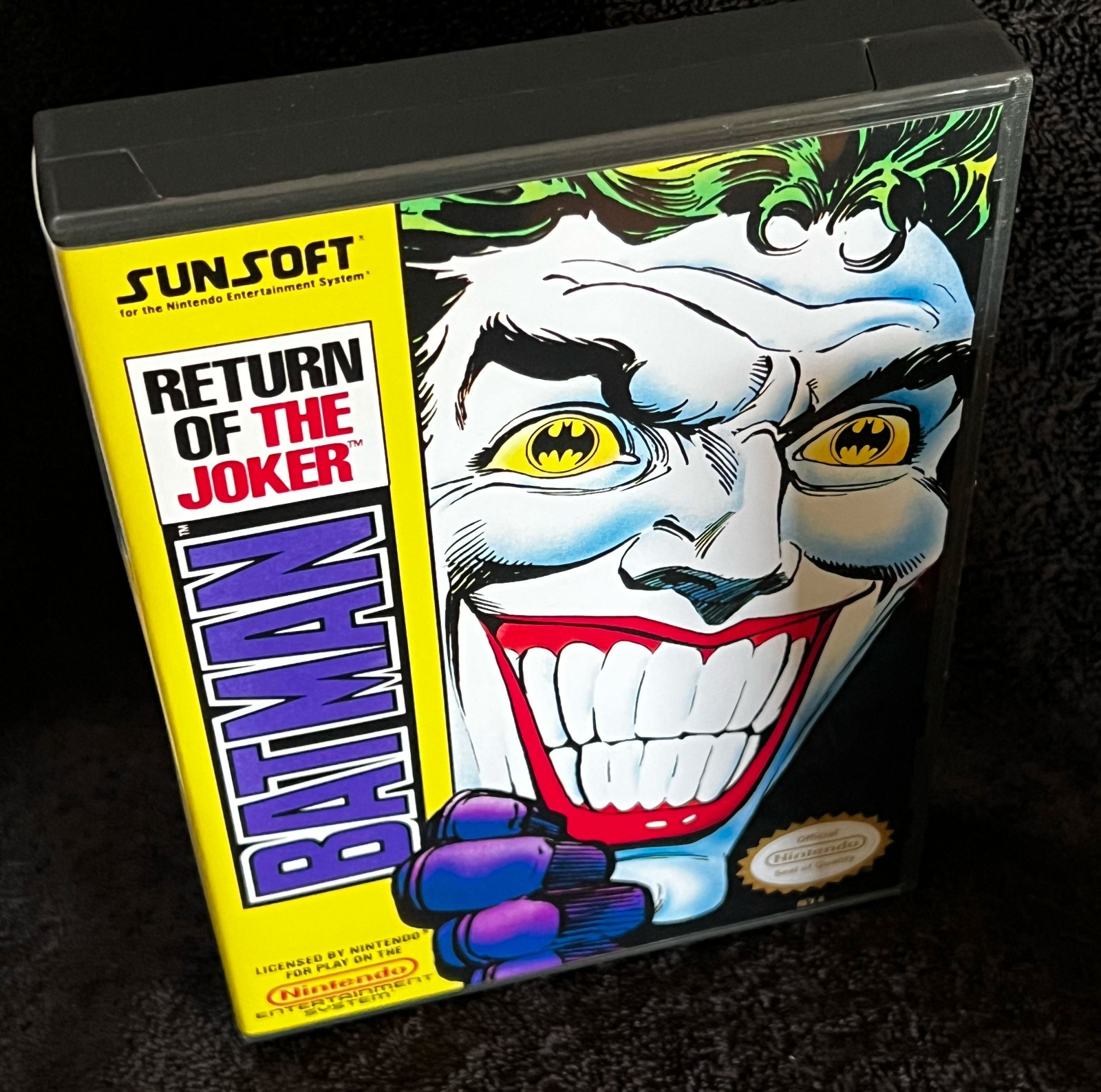 1991 BATMAN: RETURN OF THE JOKER w/CASE • VINTAGE NES NINTENDO