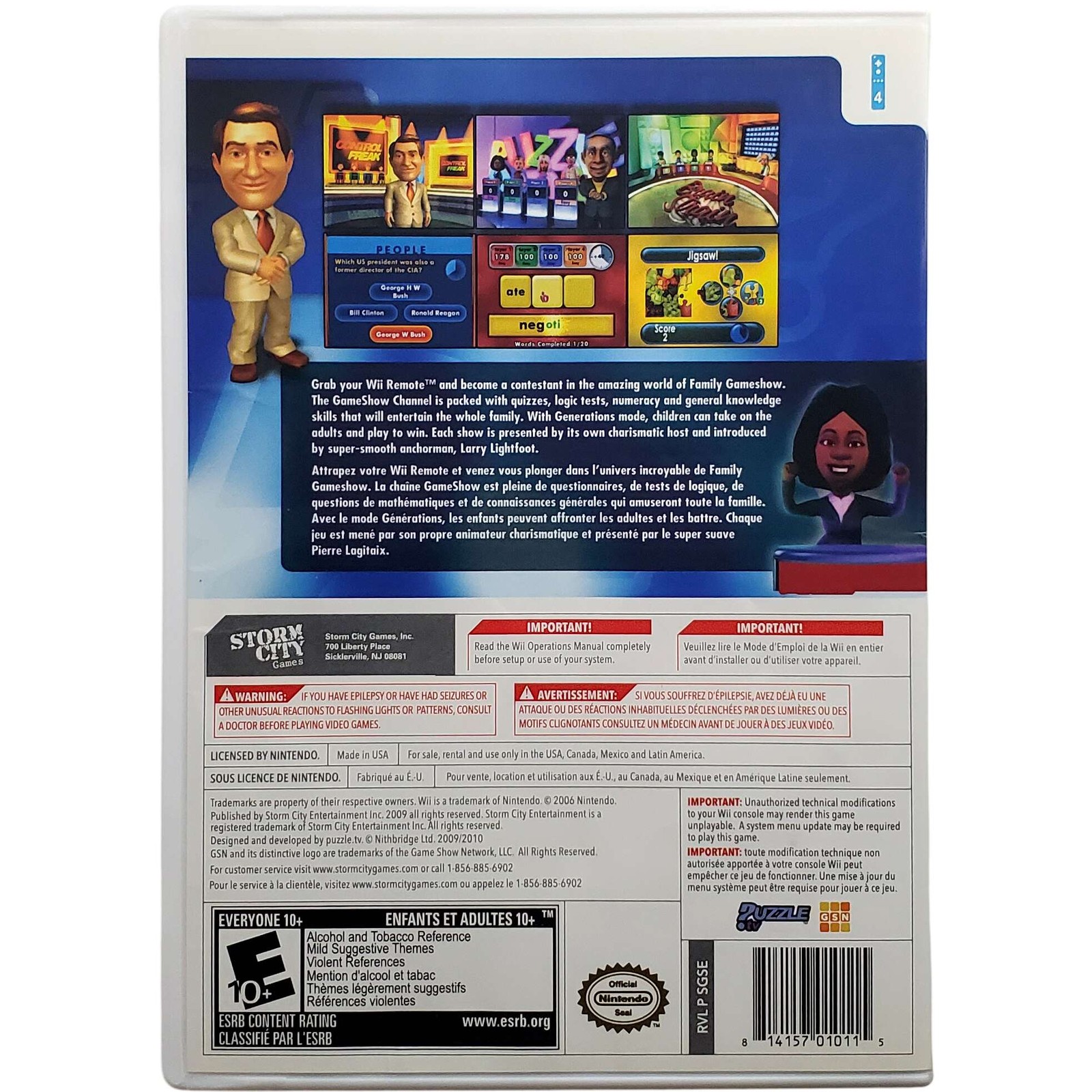 Family Game Show – Nintendo Wii Tested 1Y Guarantee